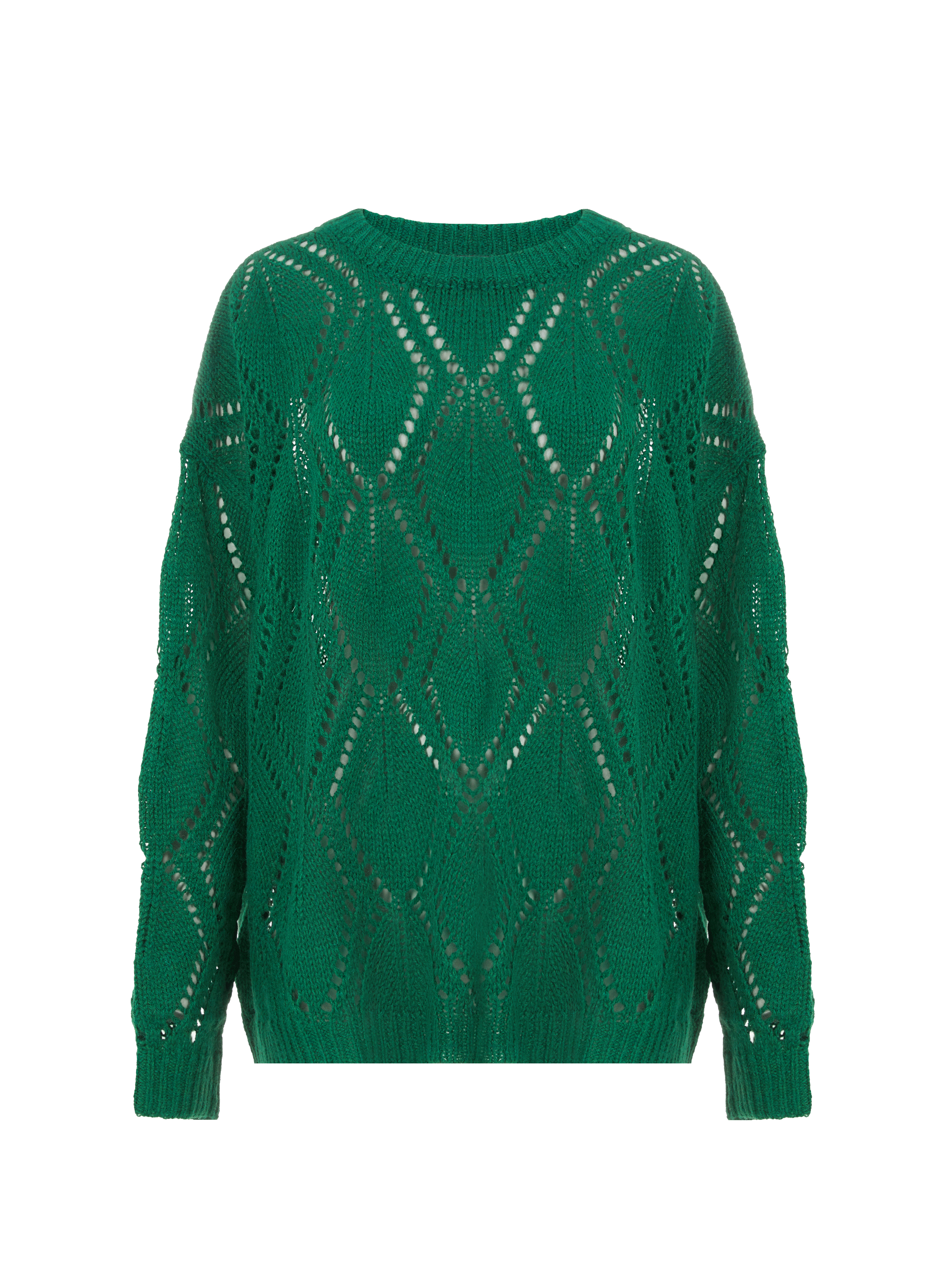 Pull Early en alpaga et laine mélangé ROSEANNA Vert