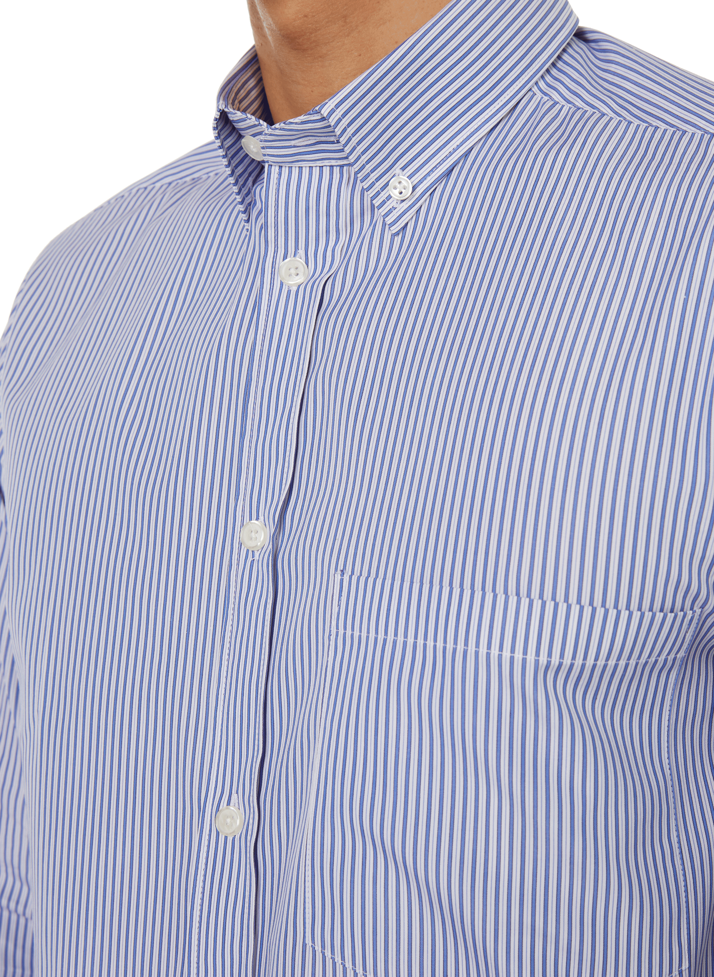 Striped cotton shirt  SAISON 1865 Blue