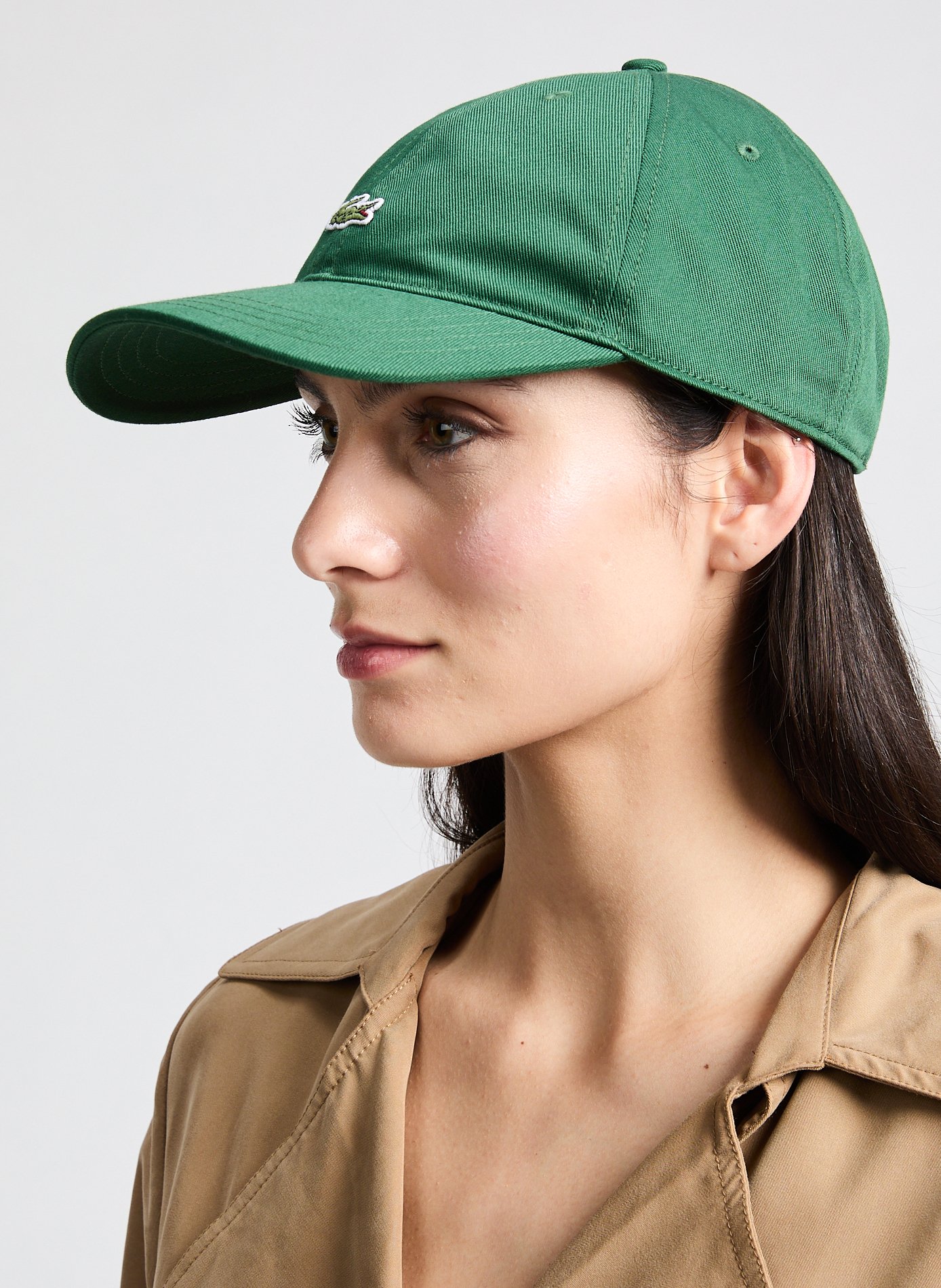 Casquette en coton  LACOSTE Vert