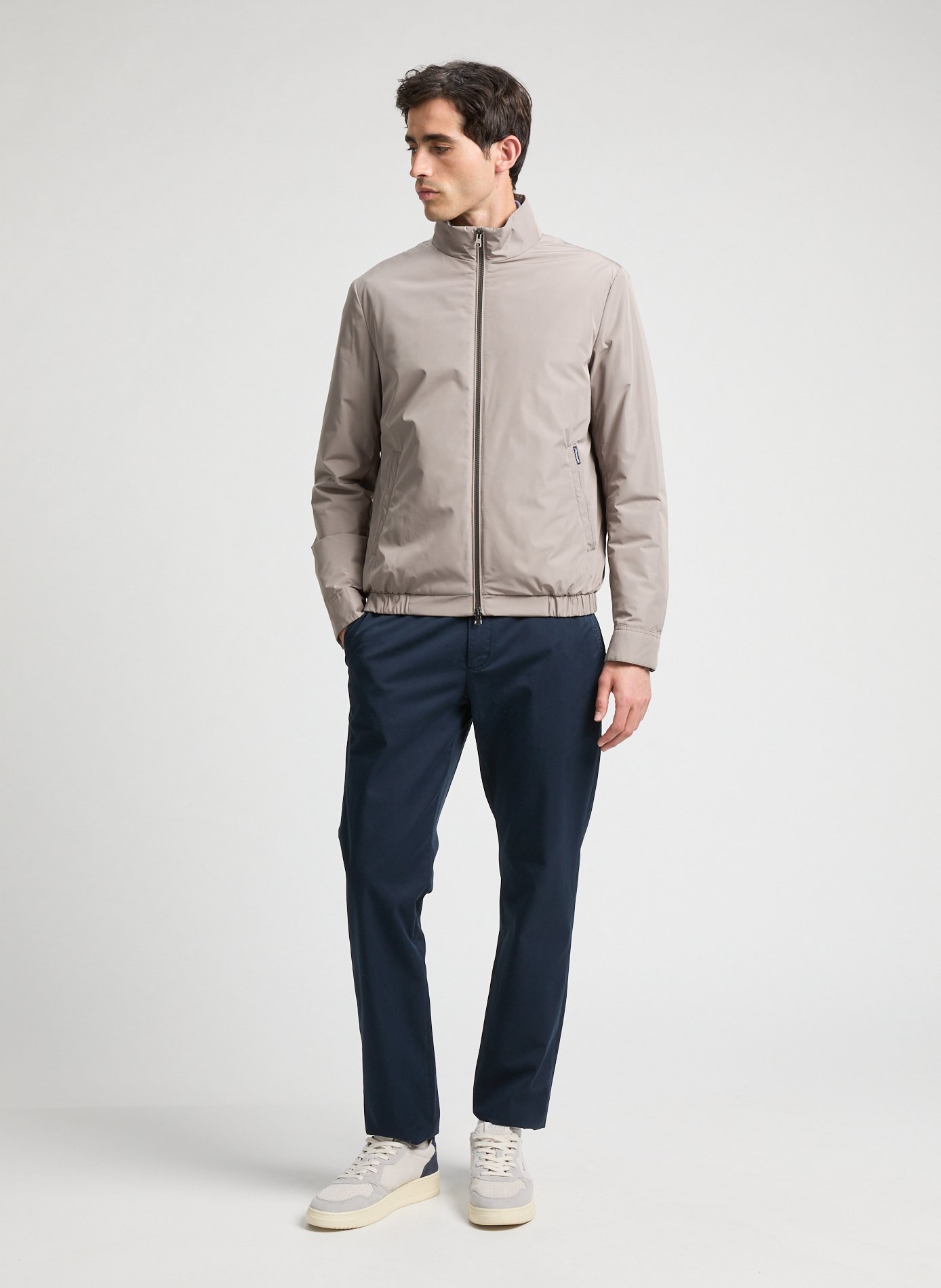 Veste courte à col montant FACONNABLE Beige