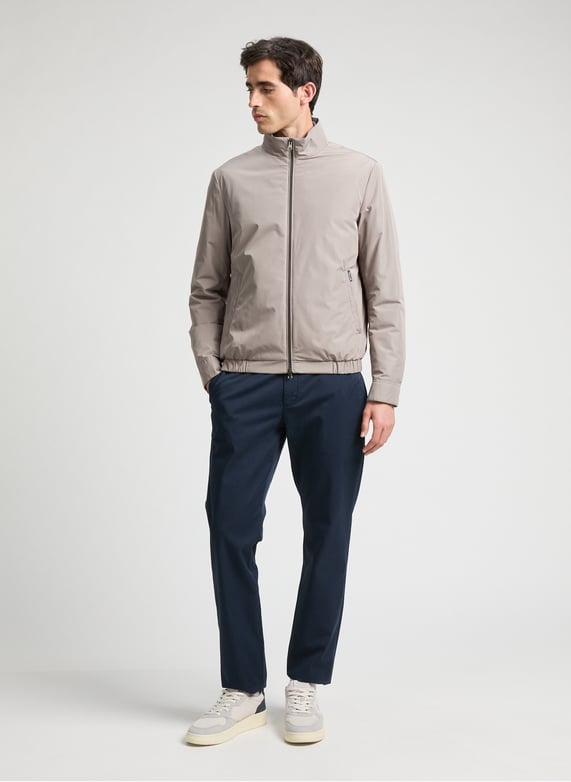 Veste courte à col montant | Beige by FACONNABLE Veste courte à col montant Beige