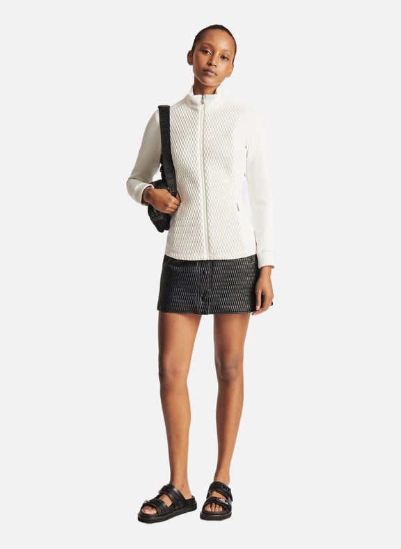 Veste meryl col montant coupe ajustée Blanc by FUSALP FUSALP Veste meryl col montant coupe ajustée Blanc
