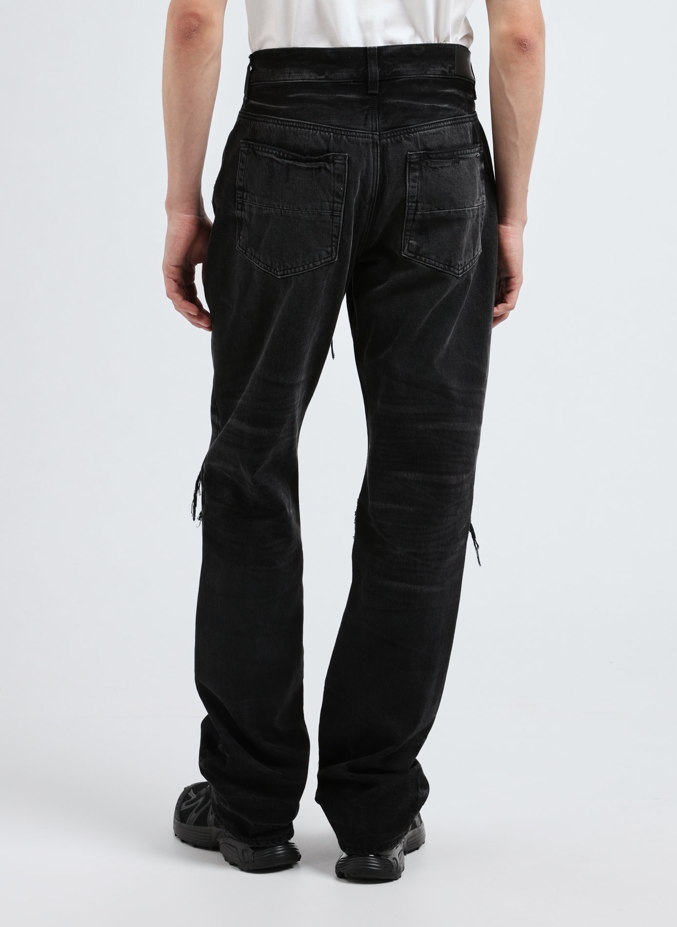 Jean droit destroy AMIRI Noir