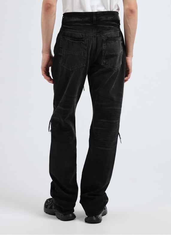 Jean droit destroy | Noir by AMIRI Jean droit destroy Noir