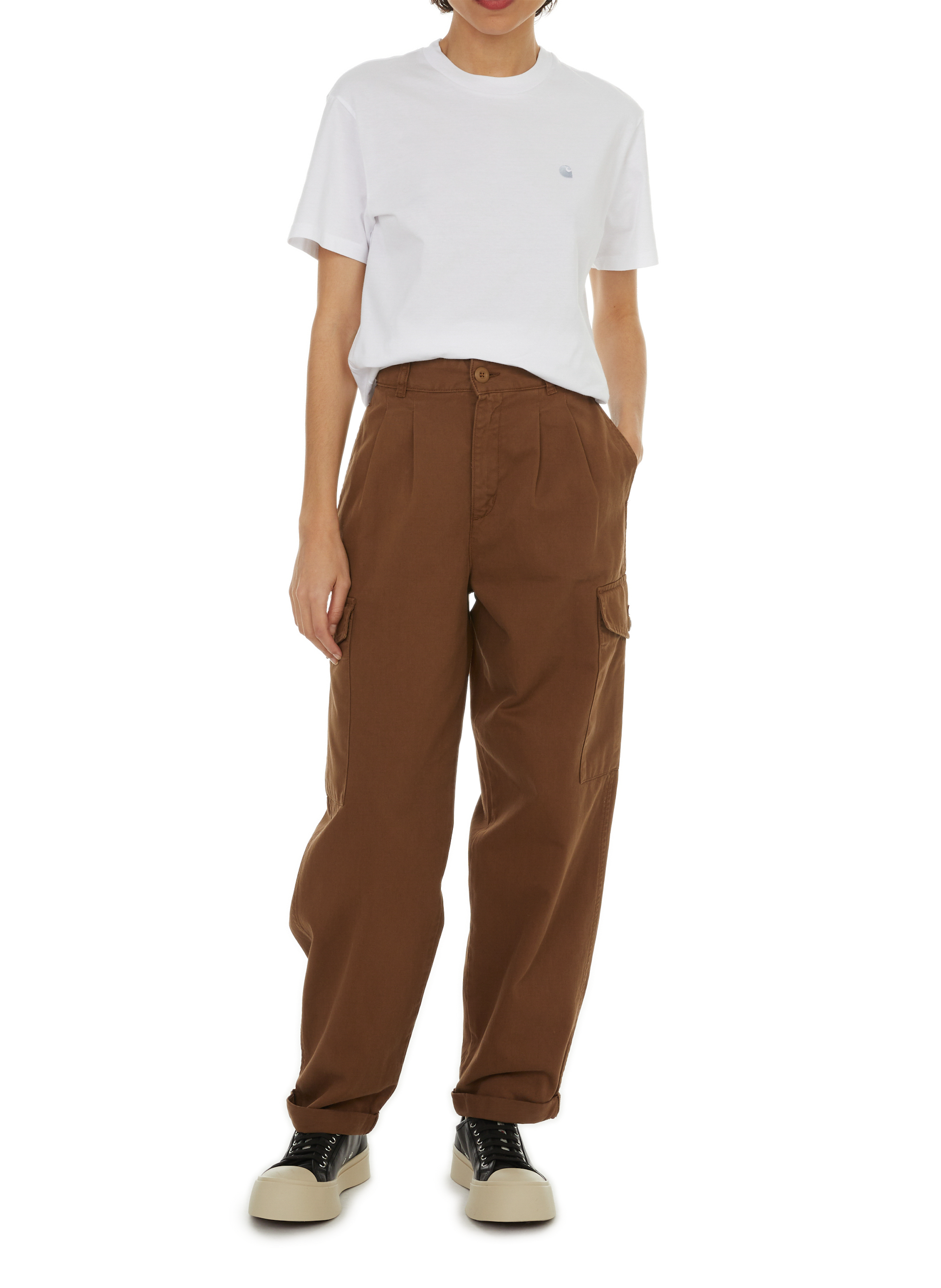 Cotton logo baseball cap SAISON 1865 Beige