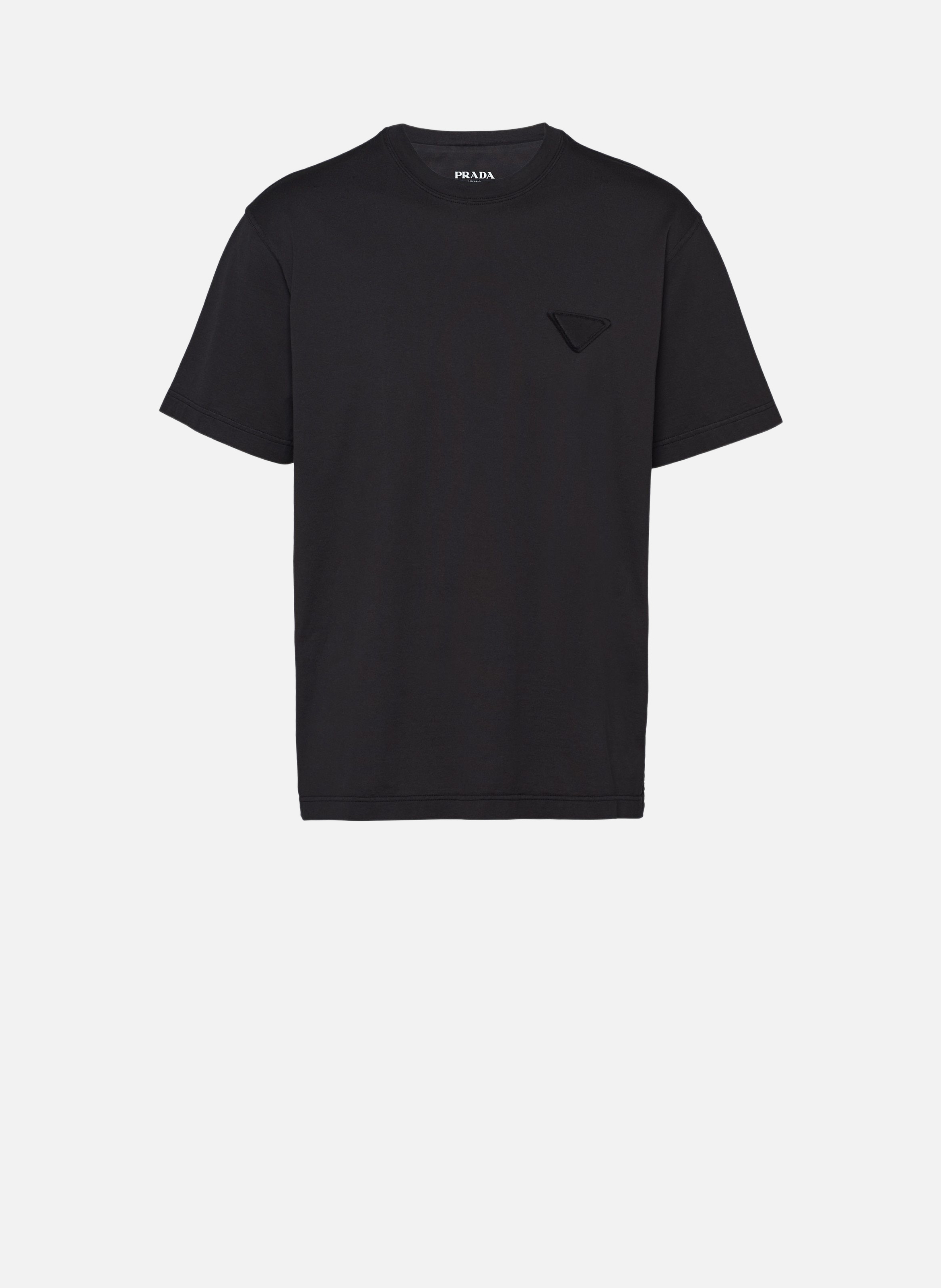 T-shirt en coton PRADA Noir