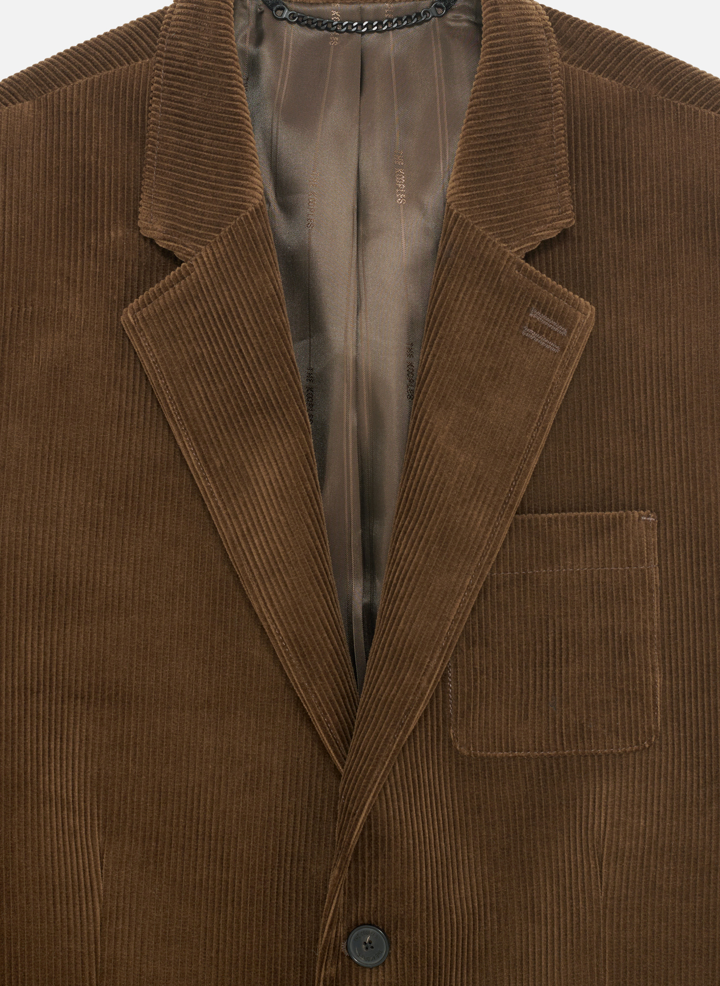 Veste de costume en velours côtelé THE KOOPLES Marron