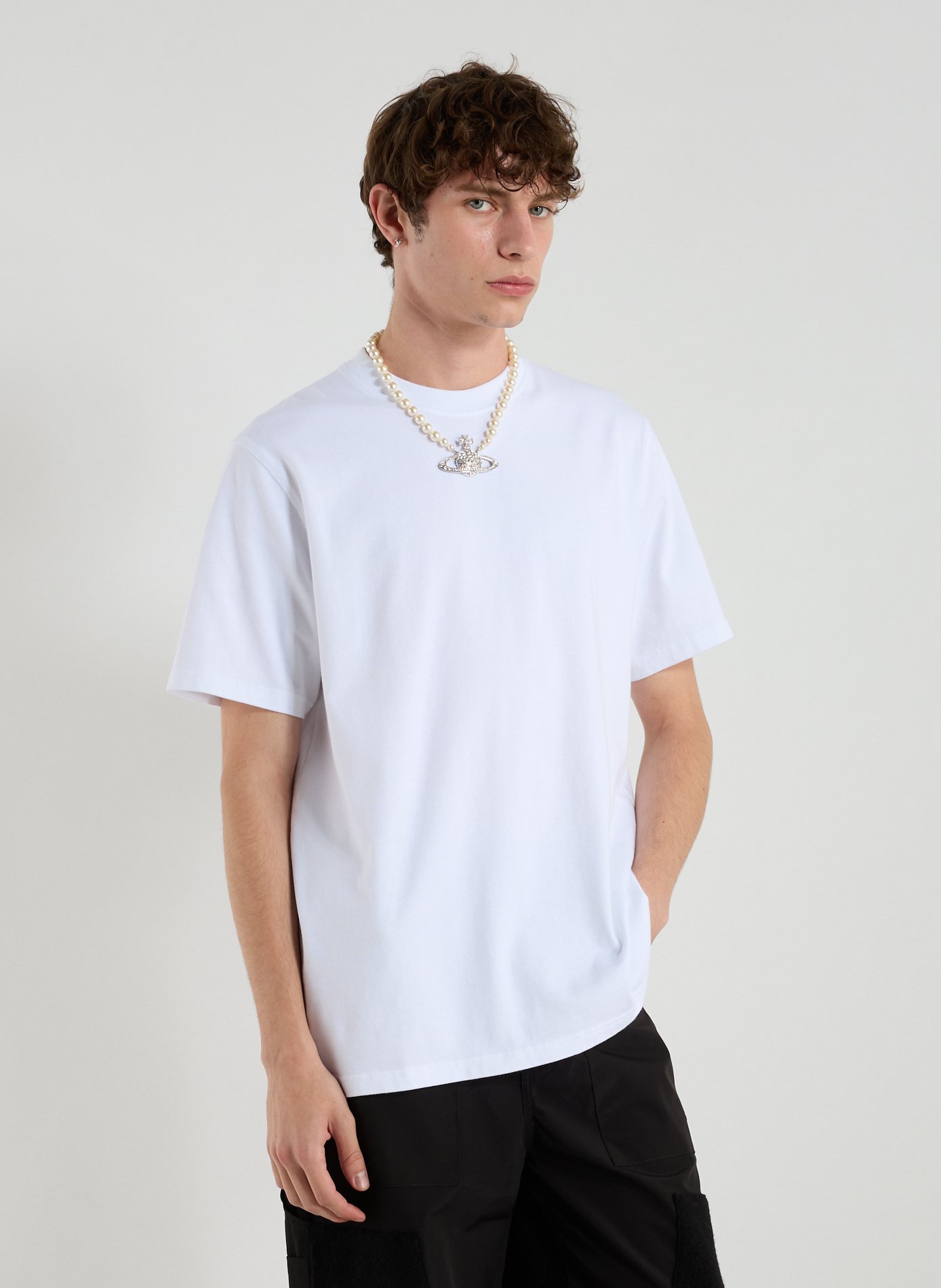 ARTE ANTWERP T-shirt col rond en coton Blanc