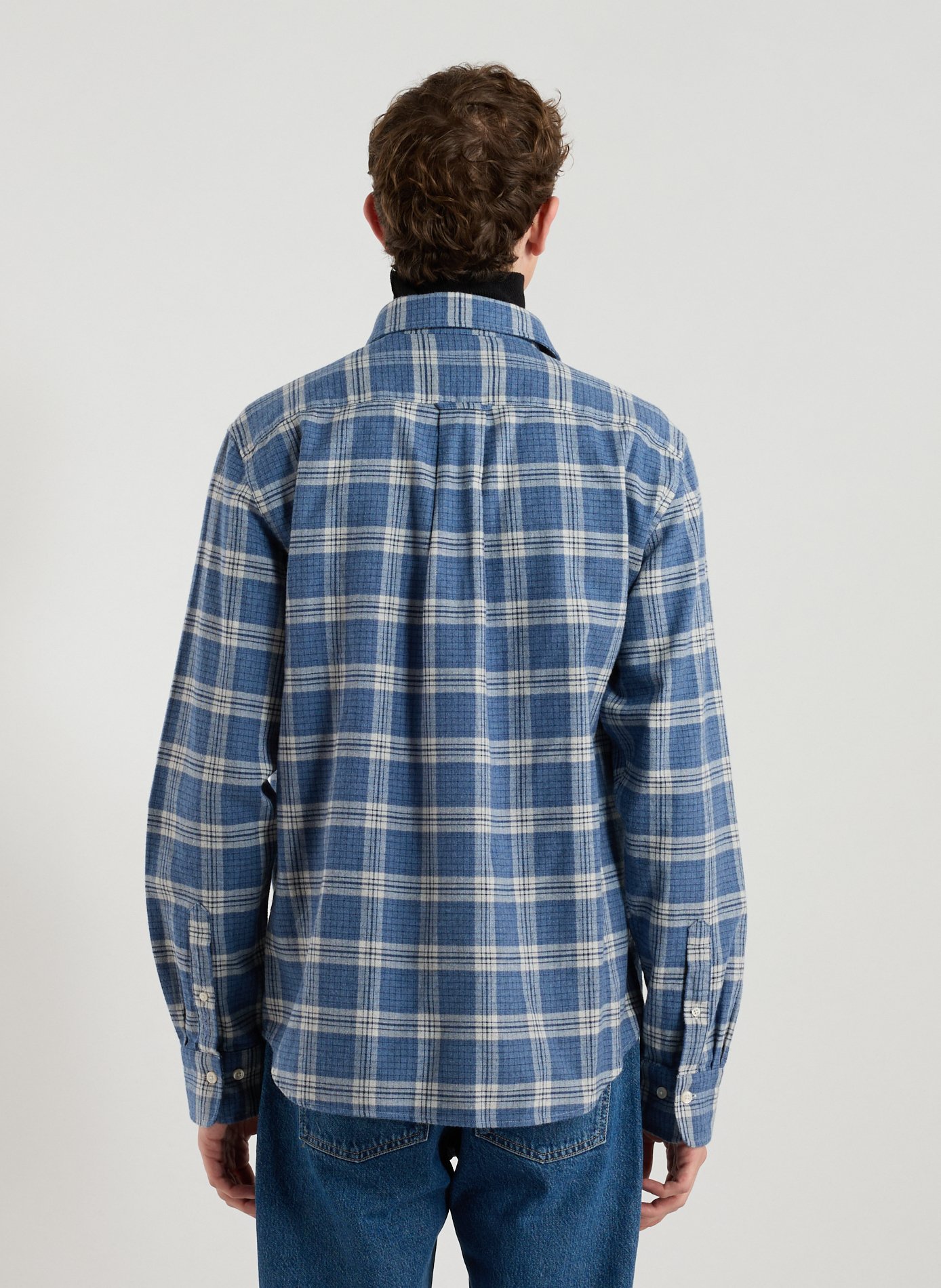 Classic checkered cotton shirt GANT Blue