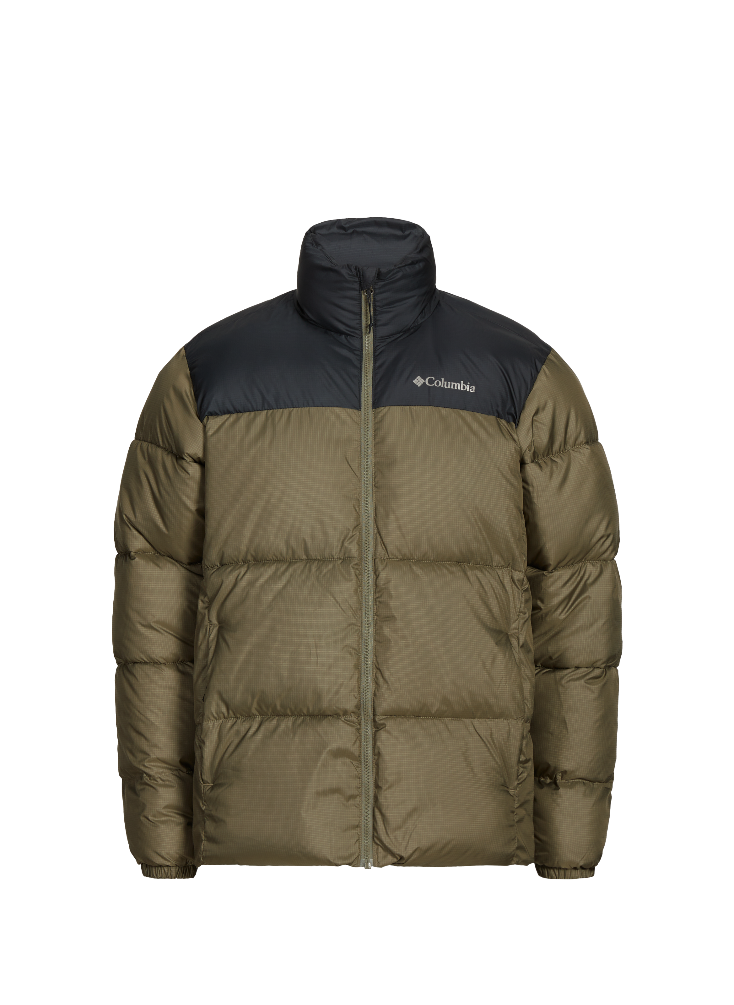 Quilted two-tone puffer jacket COLUMBIA Green