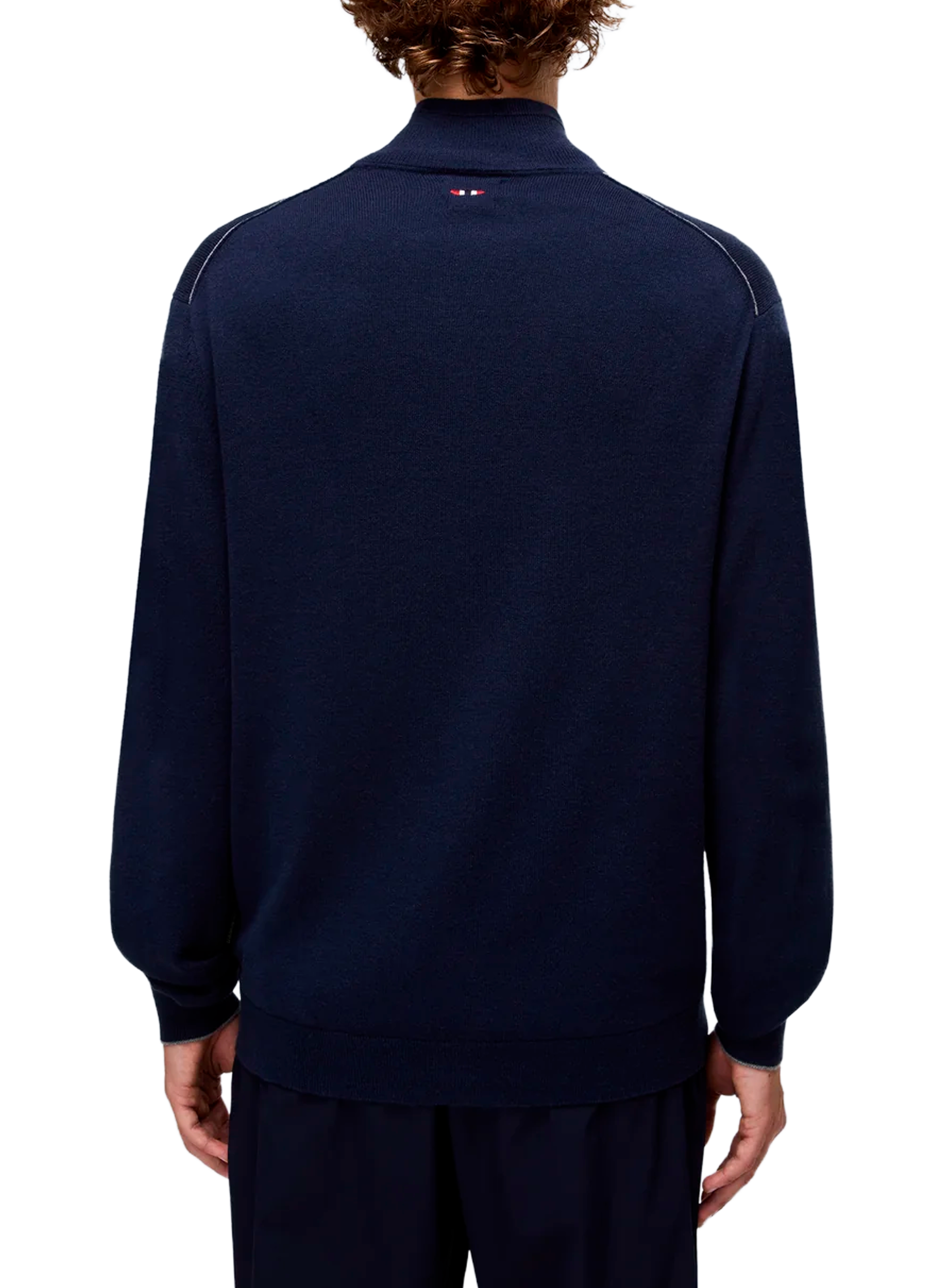 Wool zip sweatshirt NAPAPIJRI Blue