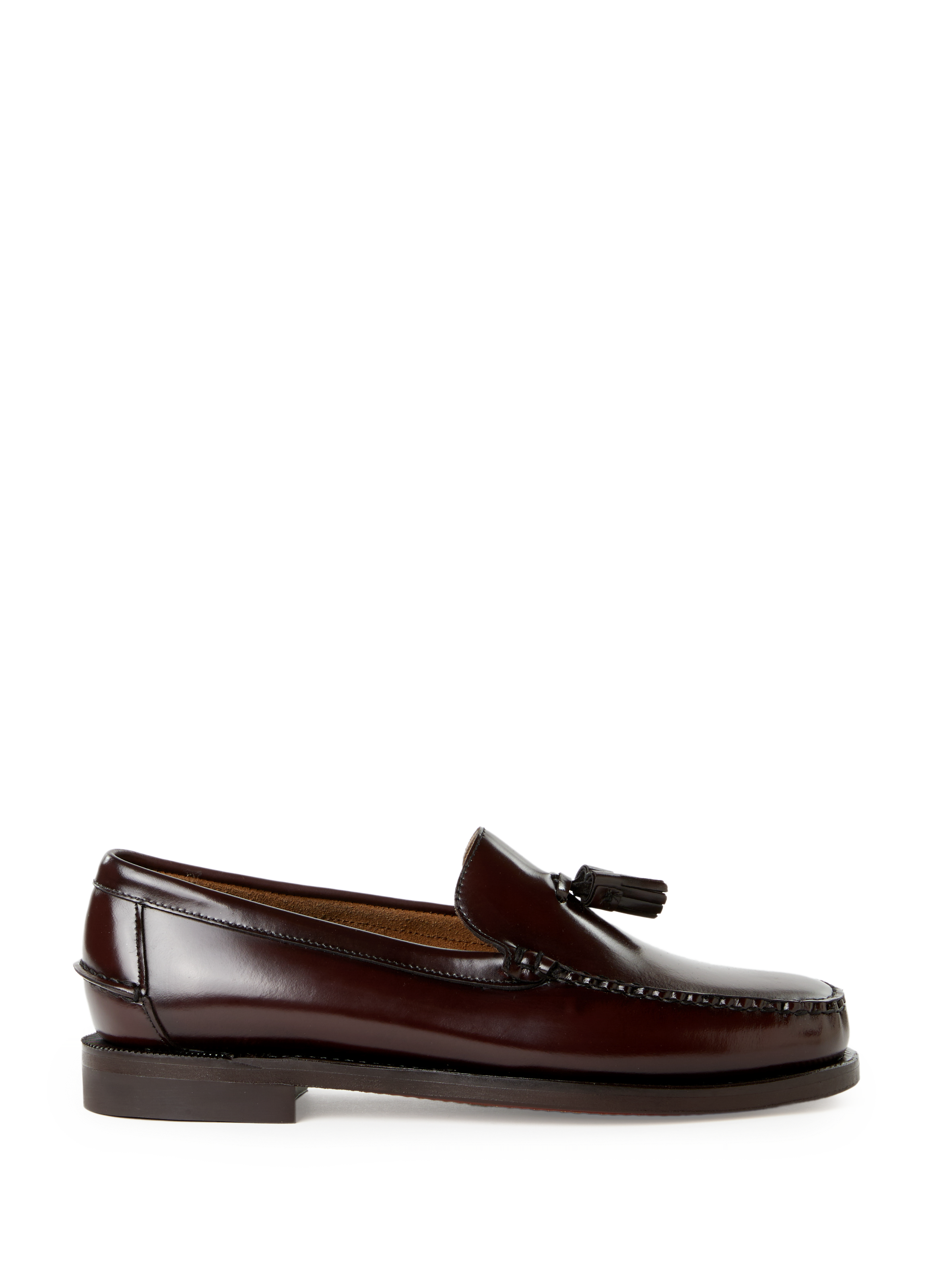SEBAGO Plain leather moccasins Brown