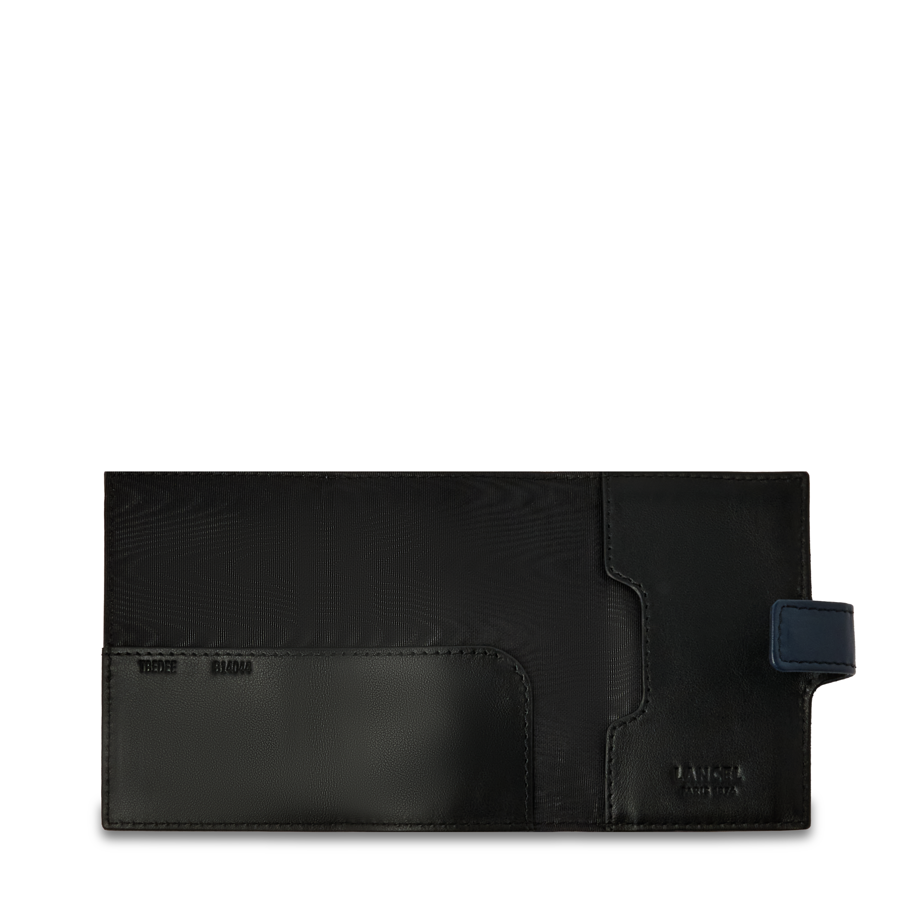 Porte-cartes léon de lancel en cuir LANCEL Bleu