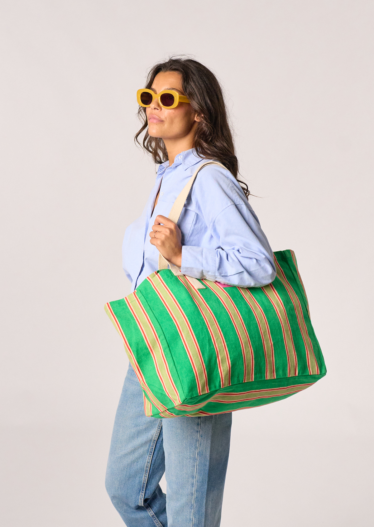 Sac cabas en coton biologique BILLYBELT Vert