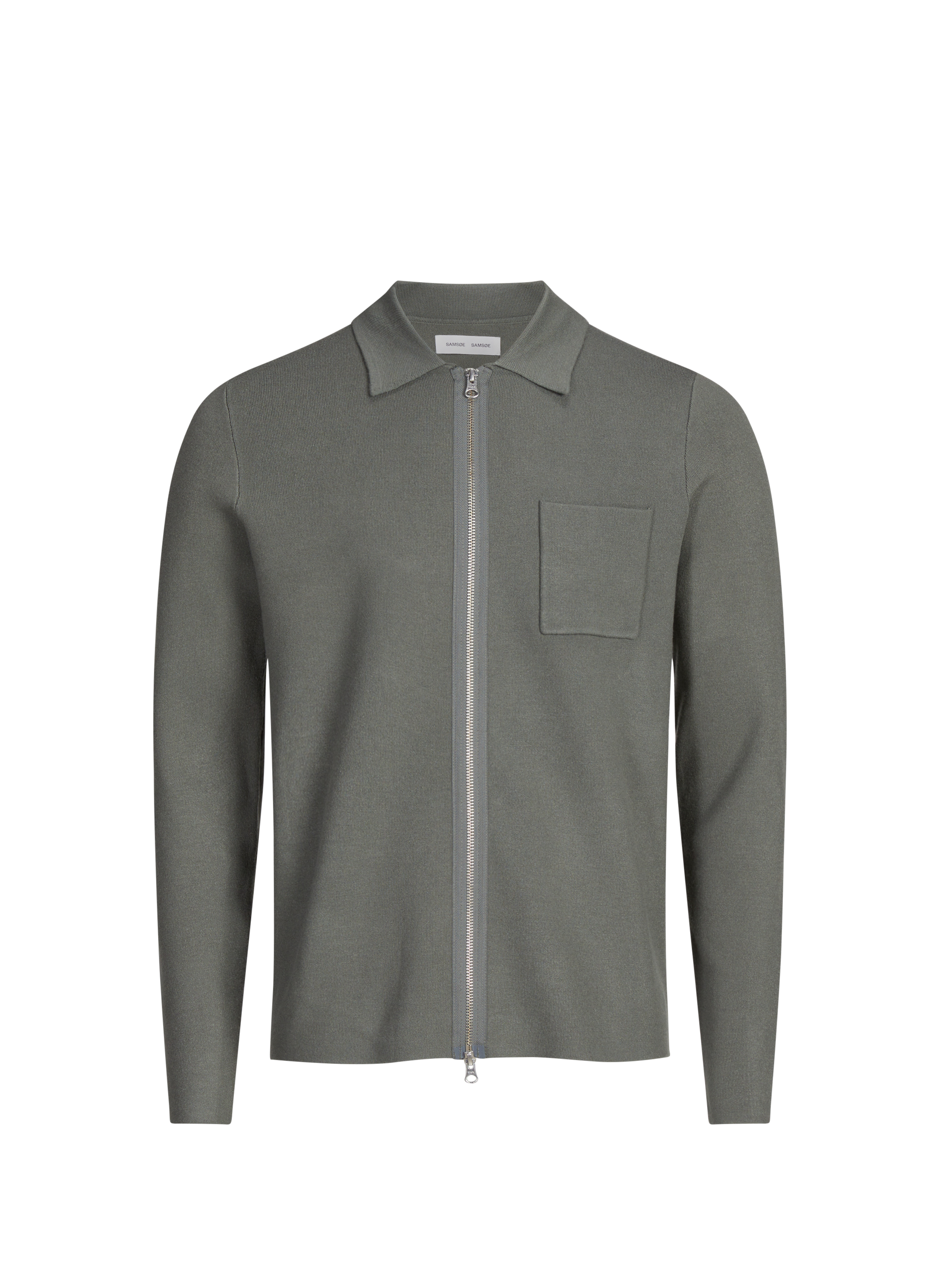 Pull polo droit SAMSOE SAMSOE Gris