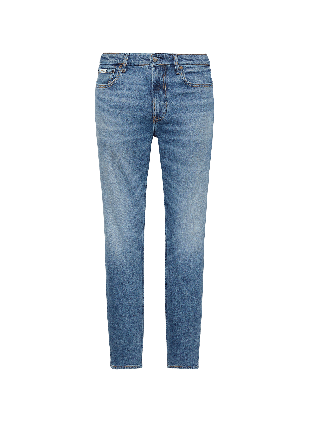 Jean Slim Tapered en coton mélangé CALVIN KLEIN Bleu