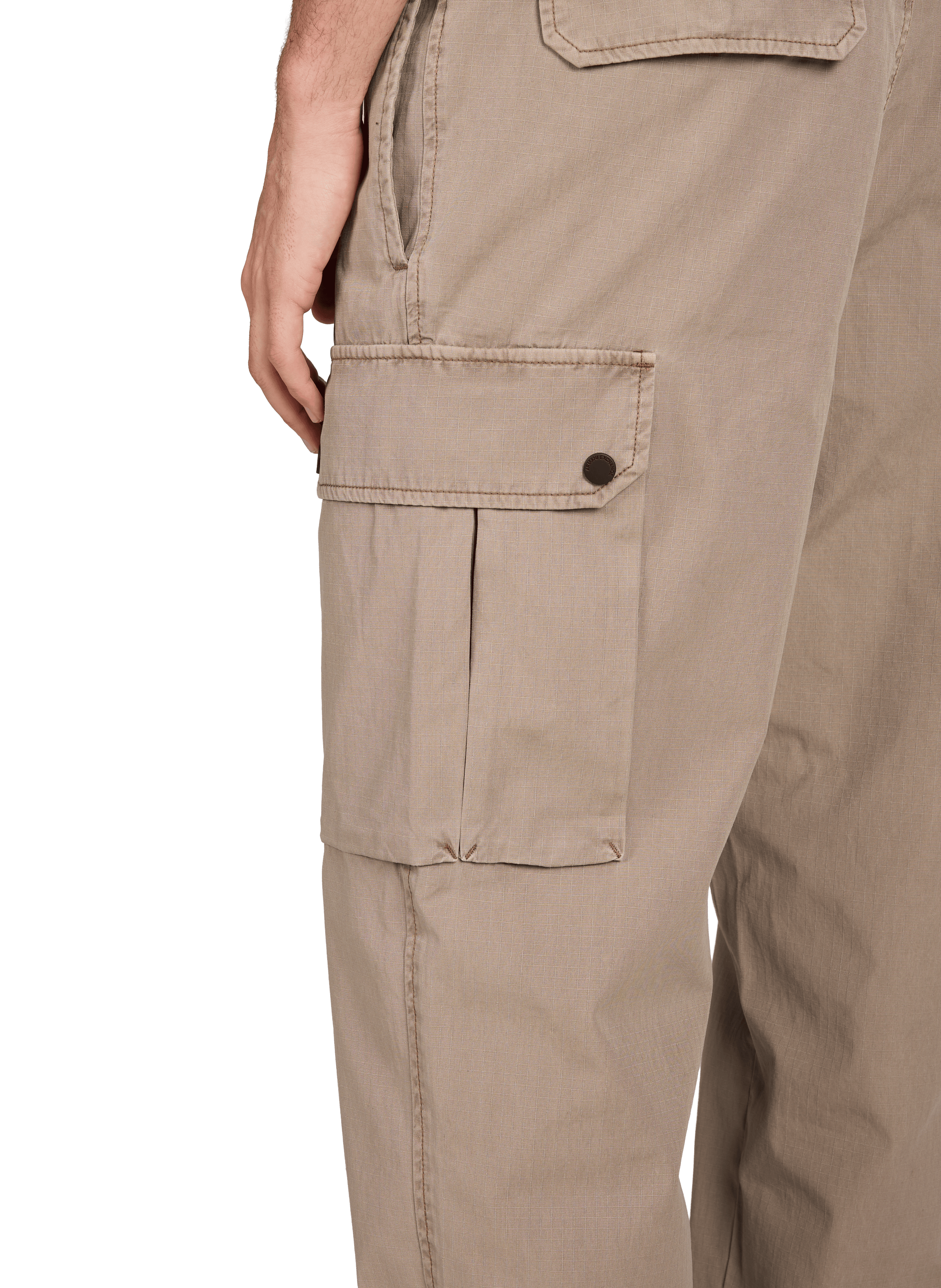 Pantalon cargo en coton ARMANI EXCHANGE Beige