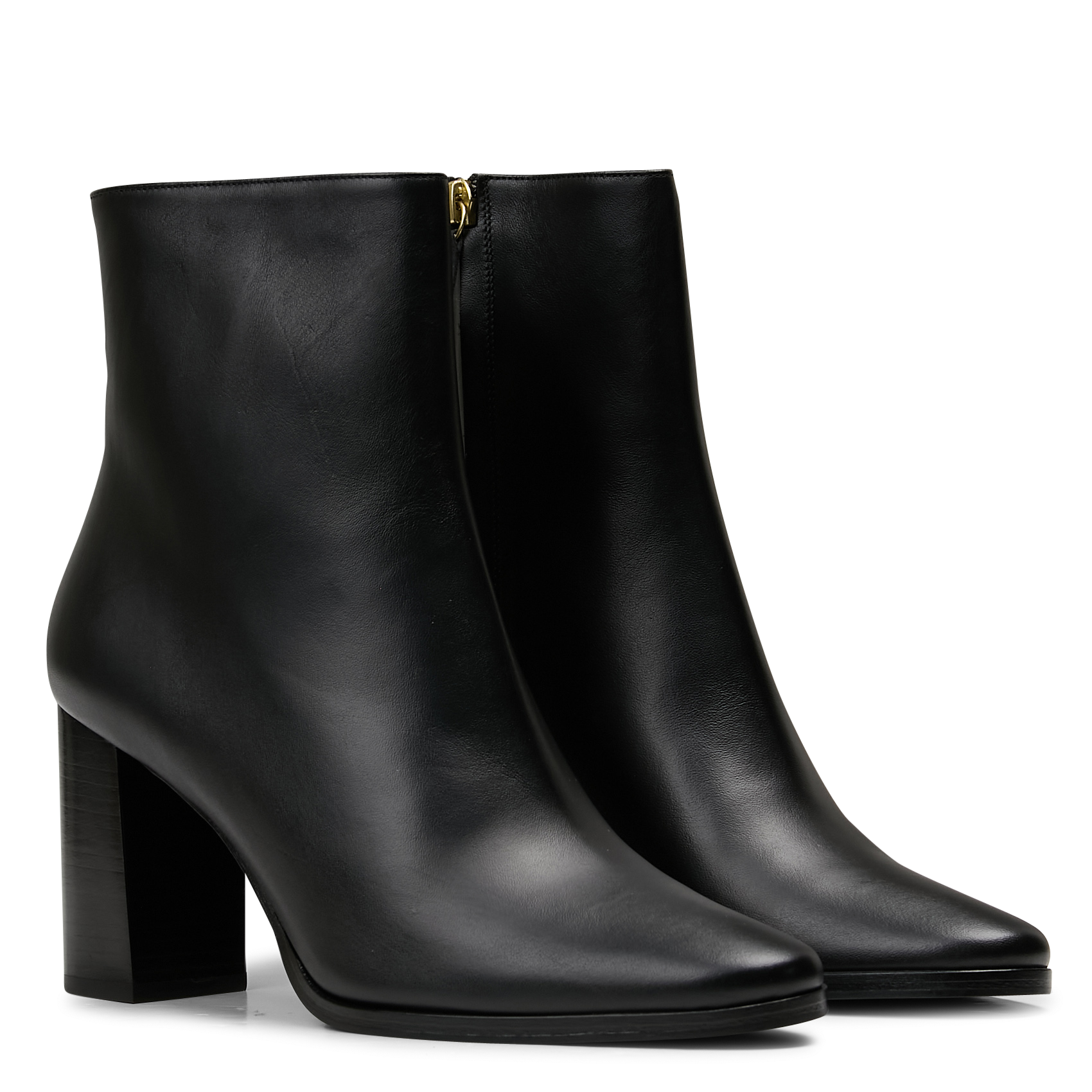 Bottines à talons en cuir n°822 RIVECOUR Noir