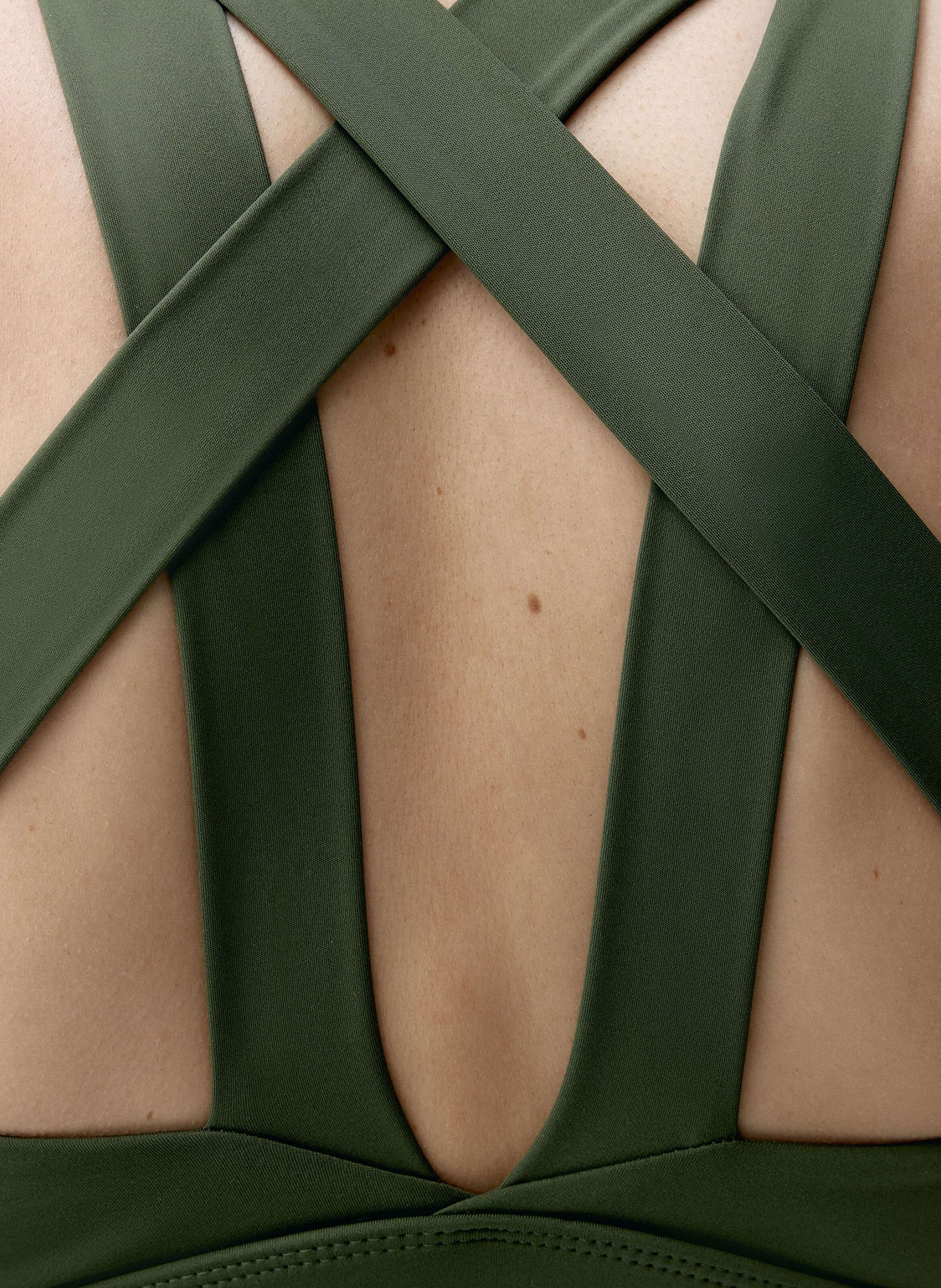 Brassière de Sport Performance Fixation Haute ASURA BORN LIVING YOGA Kaki