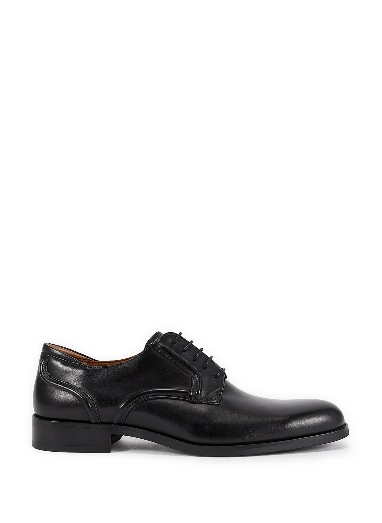Calfskin leather lace-up loafers CLARKS Black