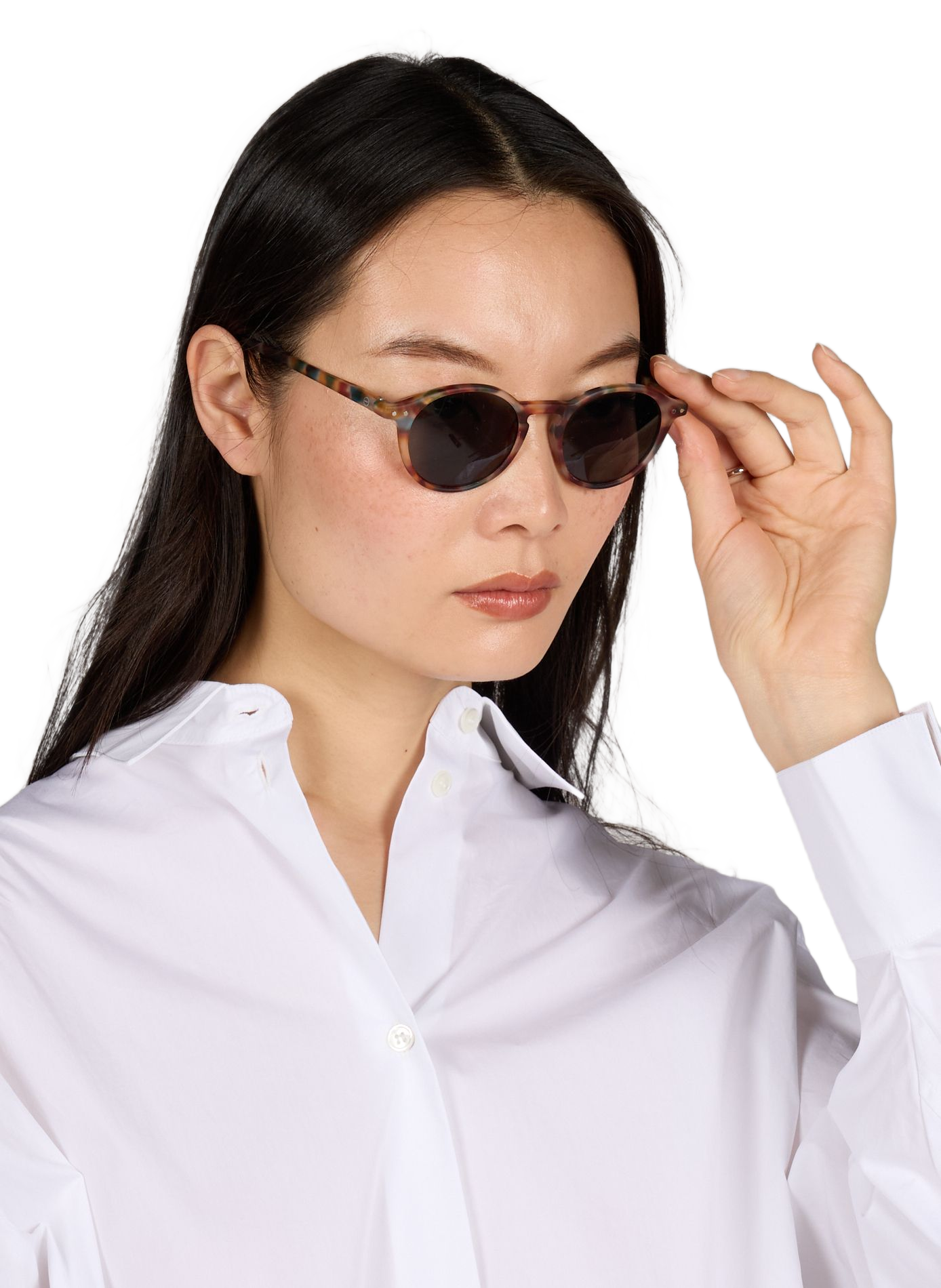 Lunettes de soleil rondes IZIPIZI Bleu