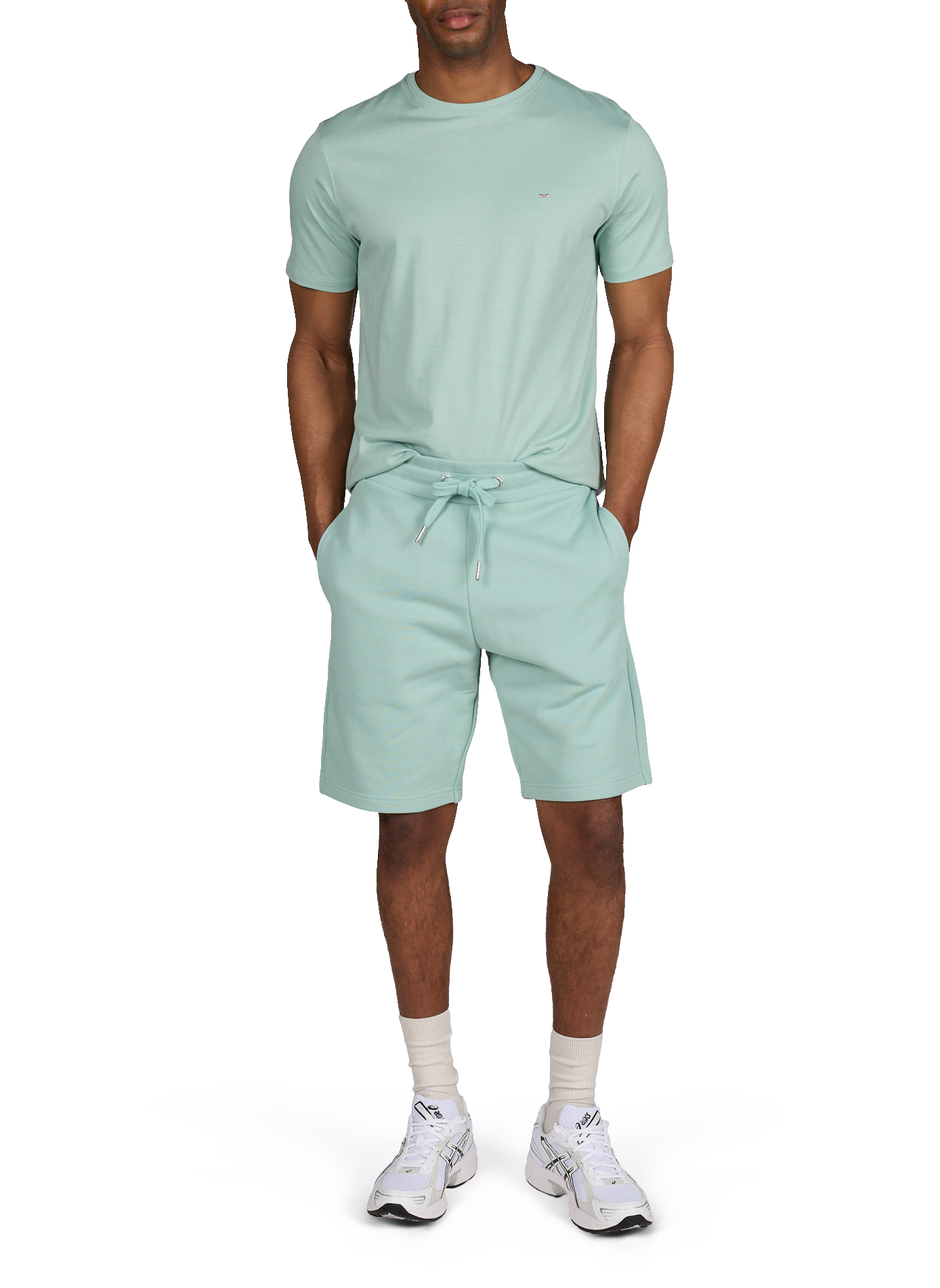 Tee-shirt droit col rond en coton EDEN PARK Bleu