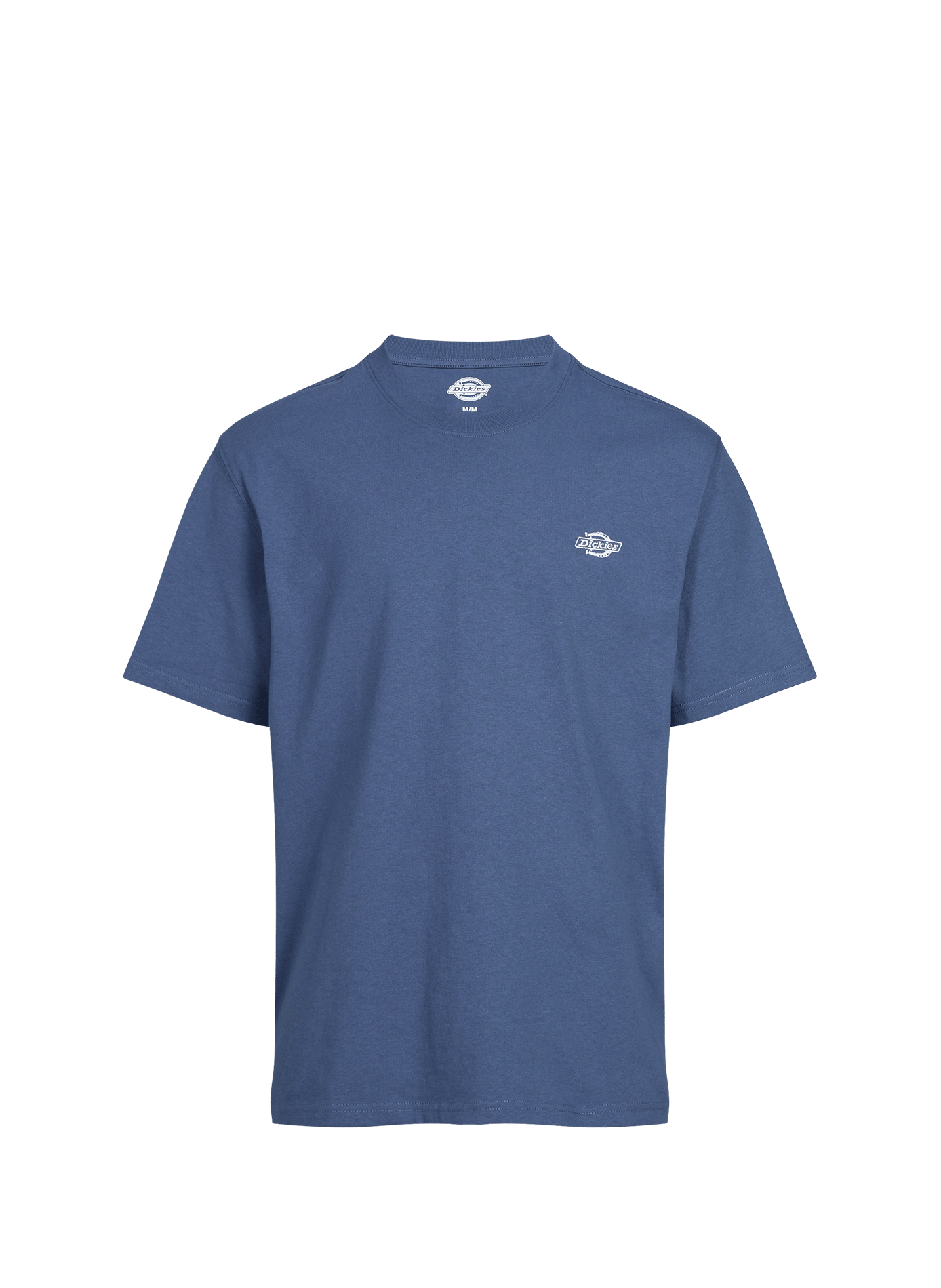 Short-sleeved cotton T-shirt with embroidered logo DICKIES Blue