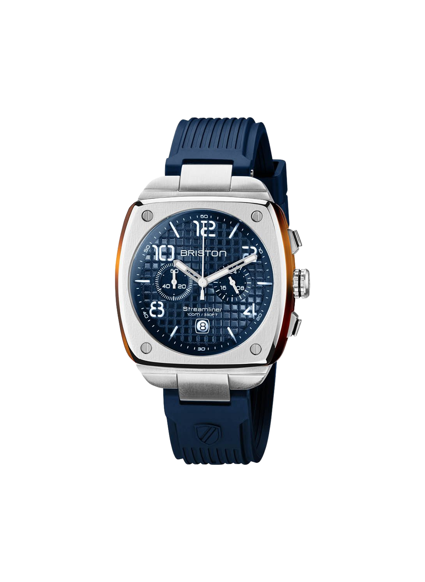 Montre Streamliner Urban en caoutchouc BRISTON Bleu