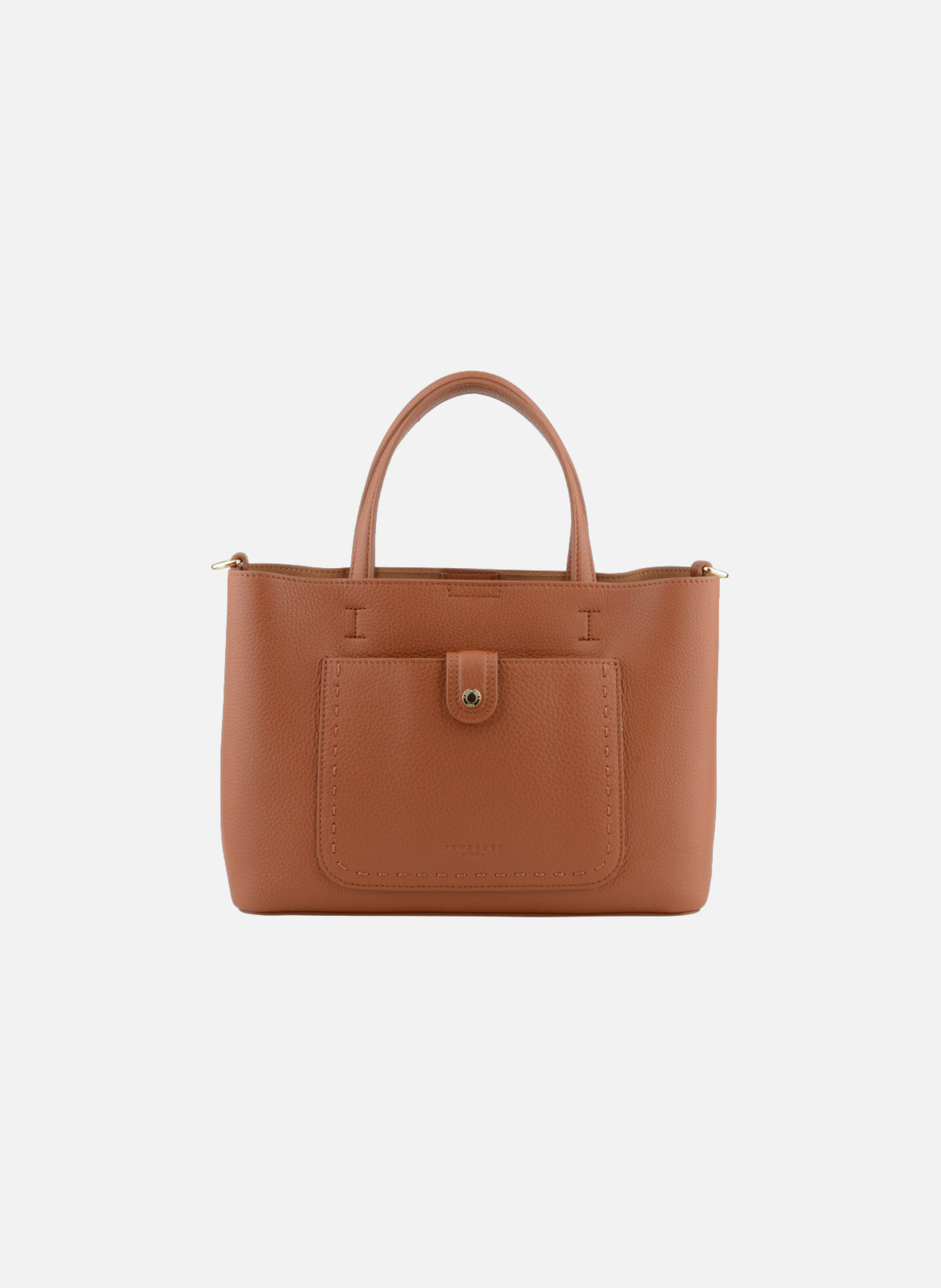 Bride soft | sac à main en cuir de vachette POURCHET Marron
