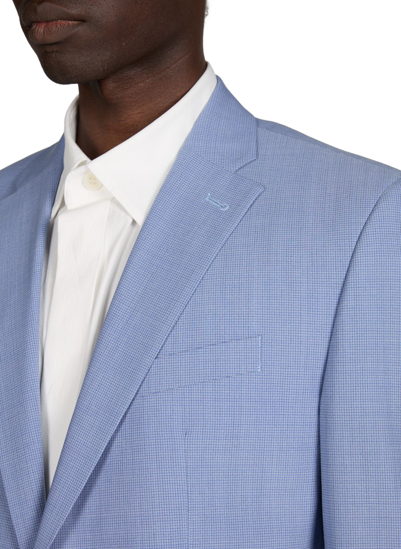 Blazer a quadri in lana PIERRE CARDIN Blu