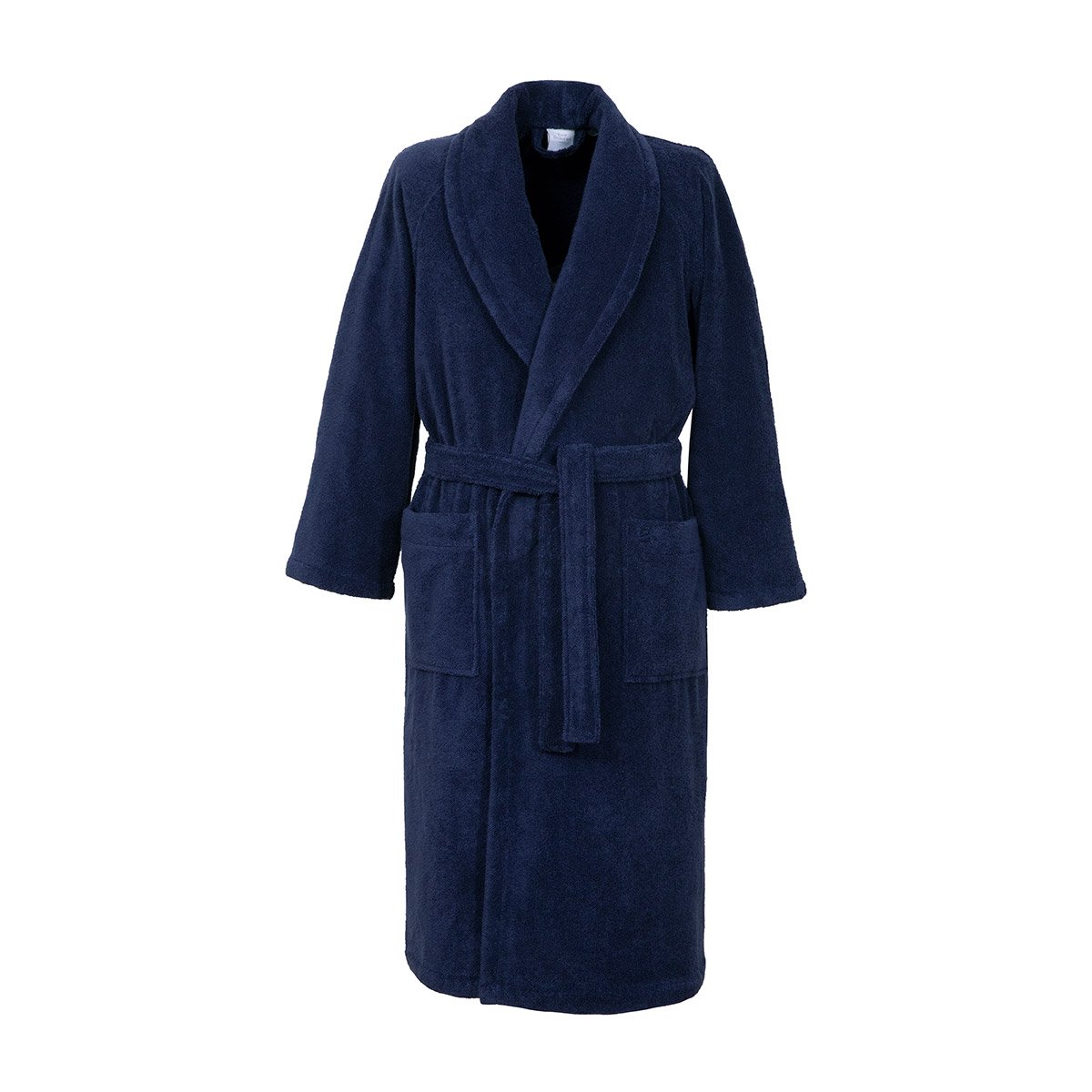 Peignoir de bain long en coton modal, etoile BleuYVES DELORME