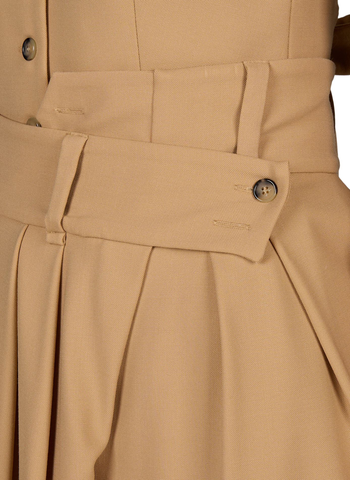 Wide-leg wool-blend trousers A.W.A.K.E. MODE Beige