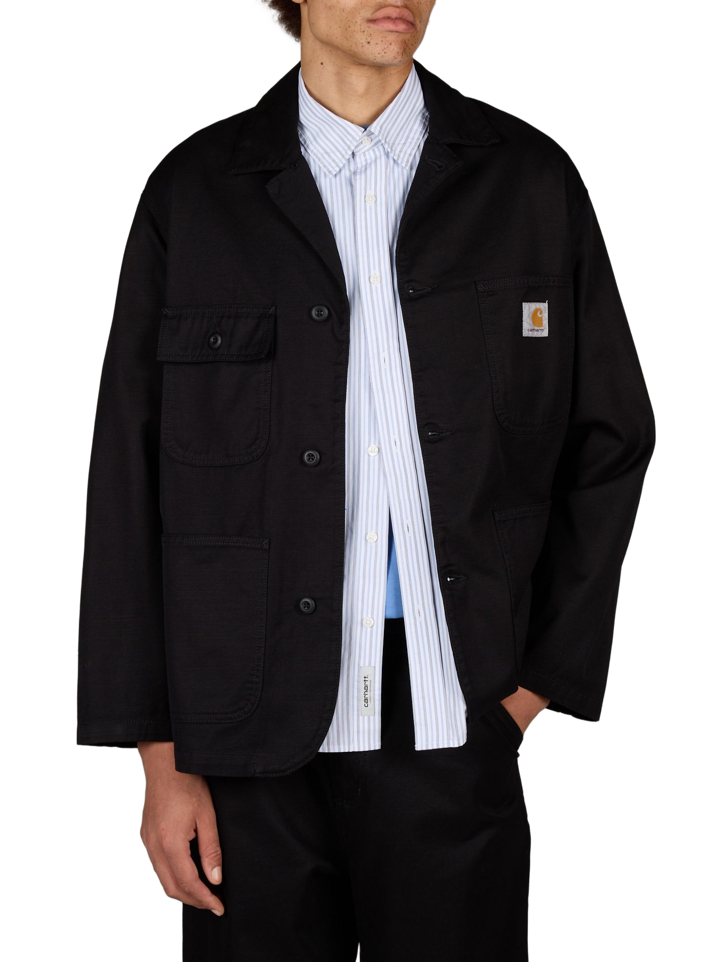 Straight-cut cotton Brader blazer CARHARTT WIP Black