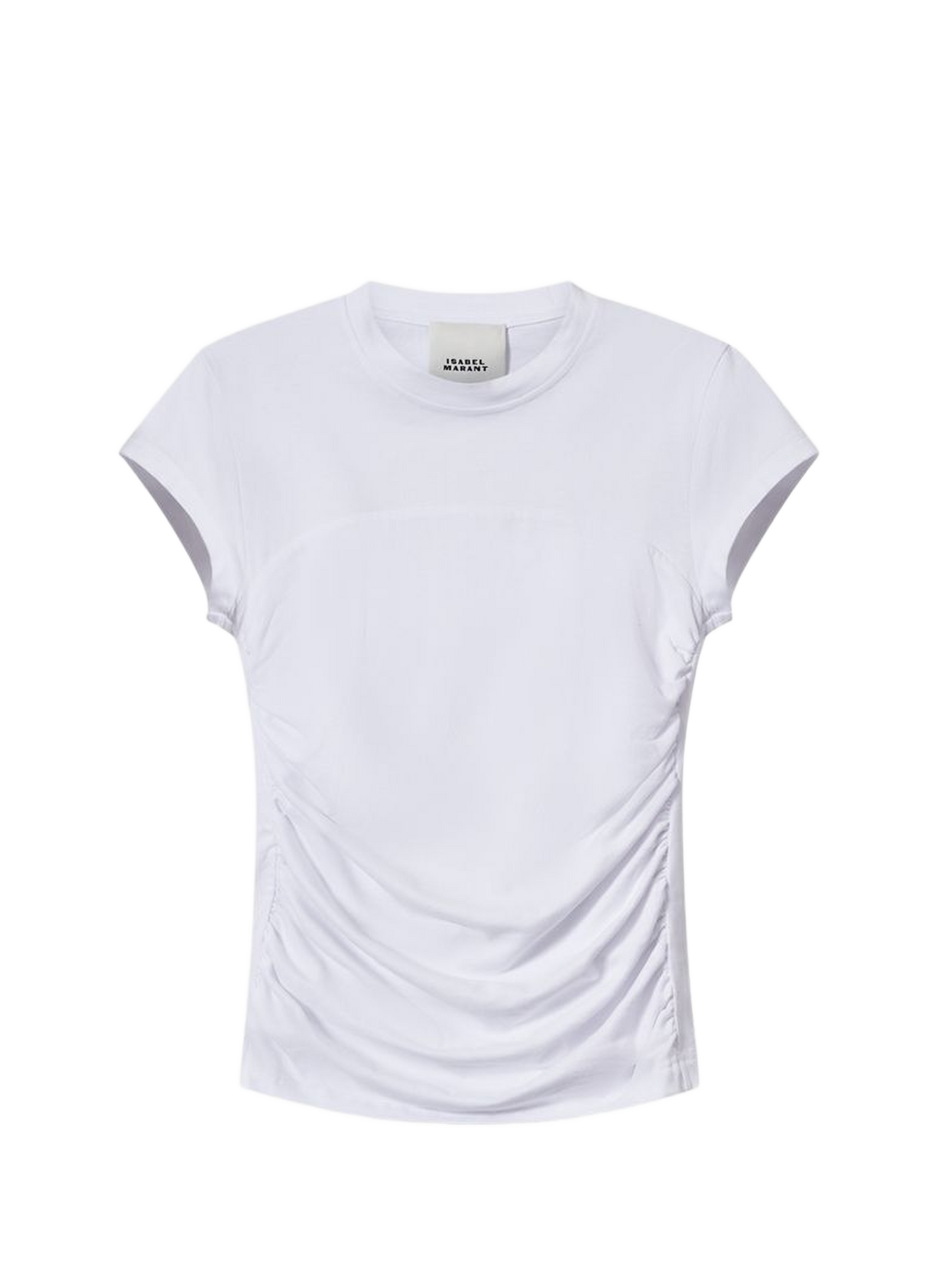 T-Shirt Maelie mit Raffungen aus Baumwolle ISABEL MARANT Weiss