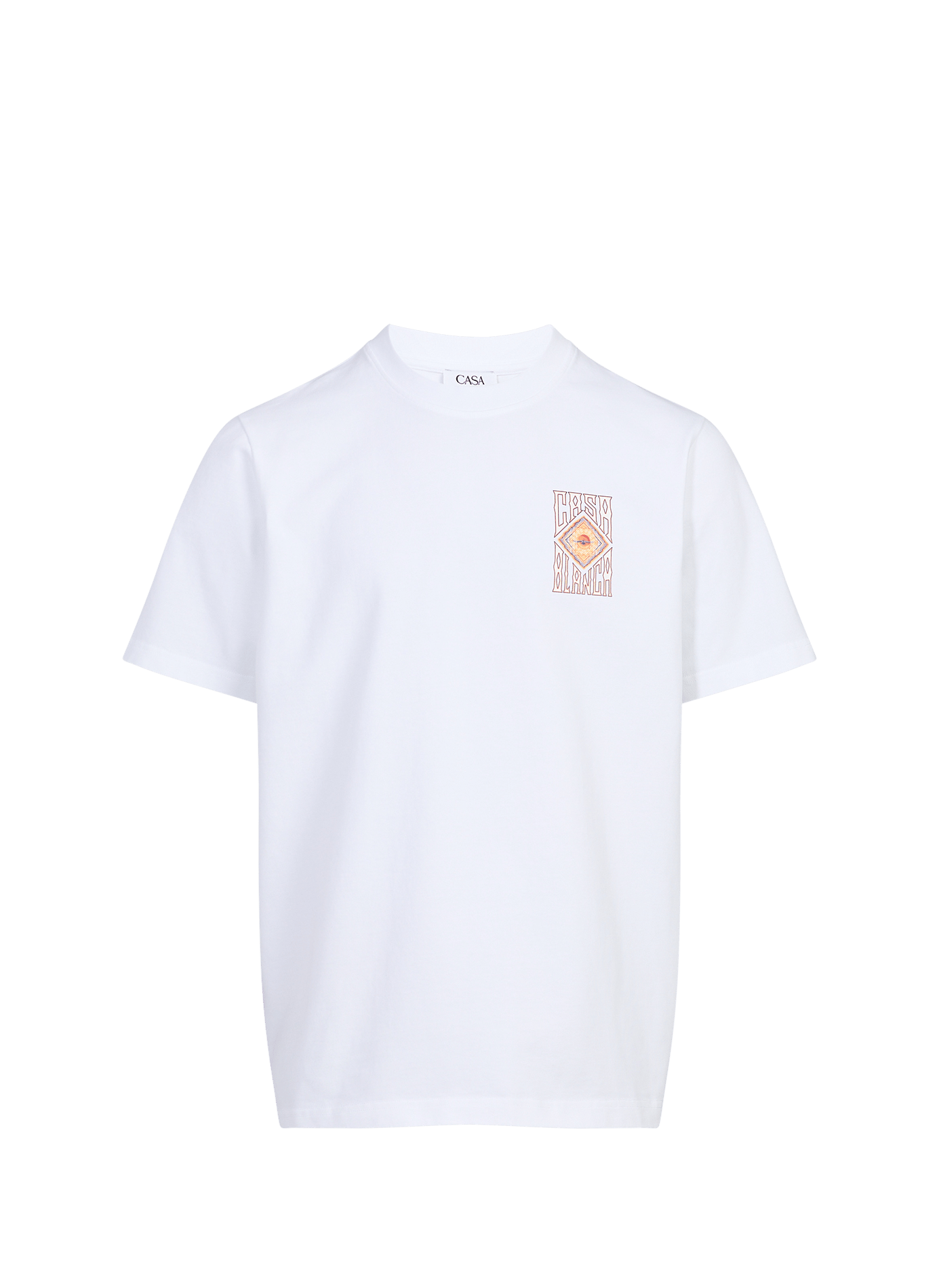 Straight fit Hermons Mirage cotton T-shirt CASABLANCA PARIS White