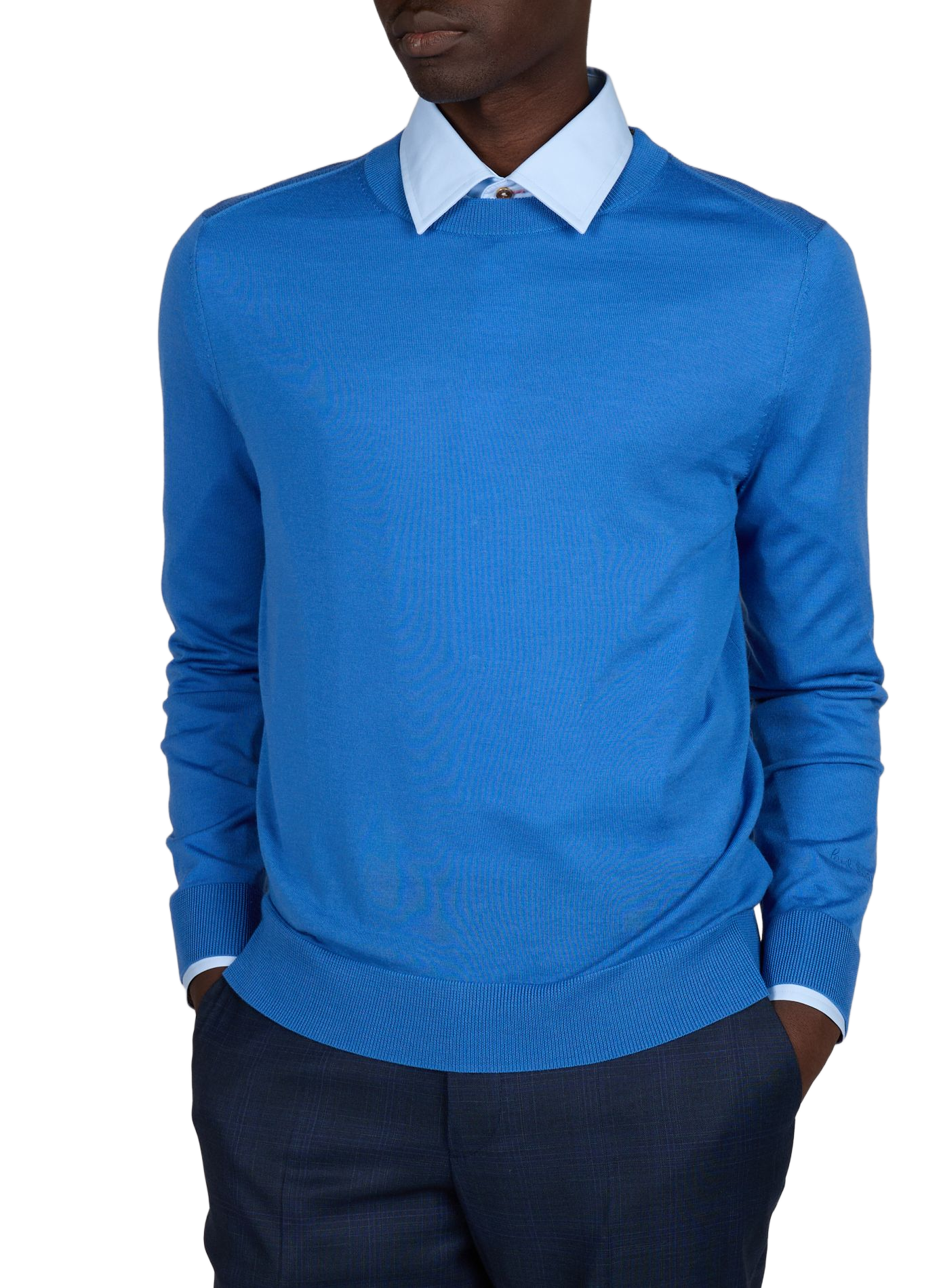 Round neck wool sweater PAUL SMITH Blue