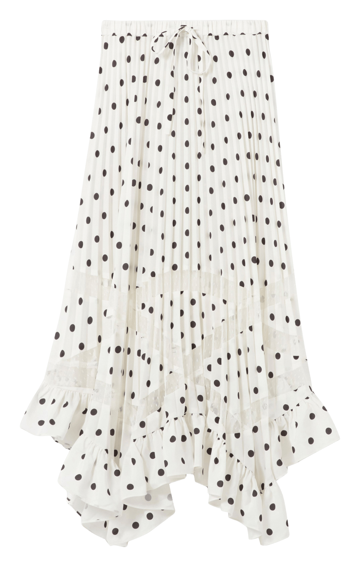 Jupe longue asymétrique à pois CLAUDIE PIERLOT Multicolore