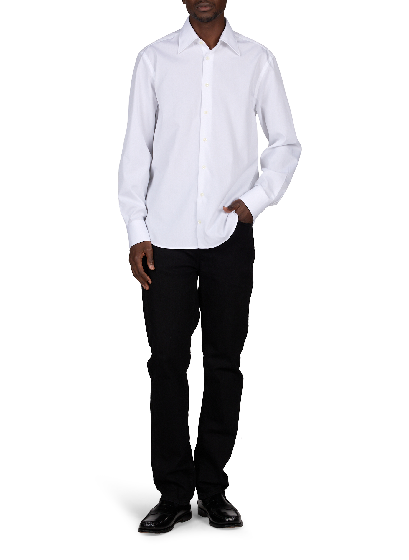 Plain cotton shirt VAN LAACK White