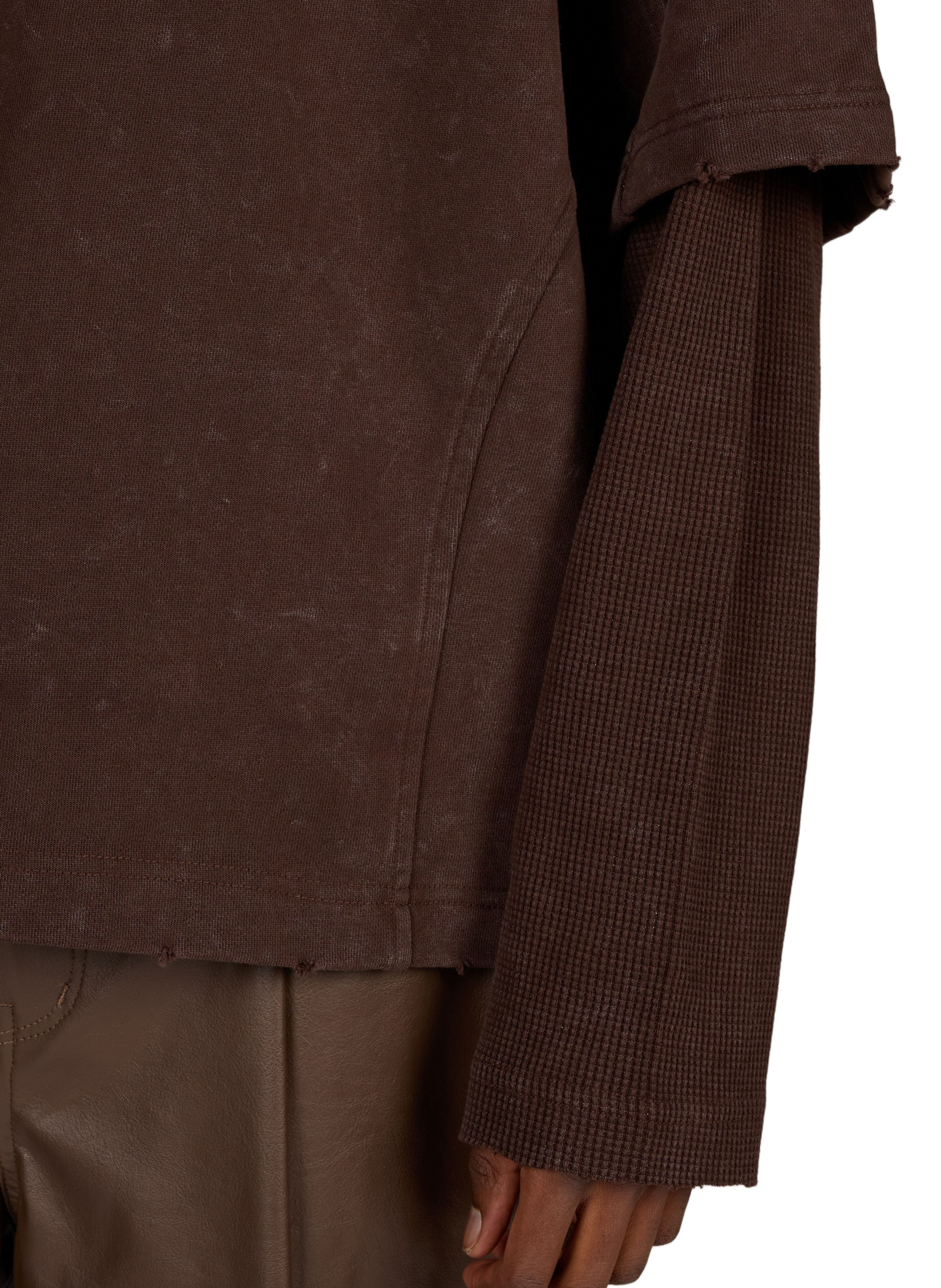 Sweat ample à broderie uni DAILY PAPER Marron