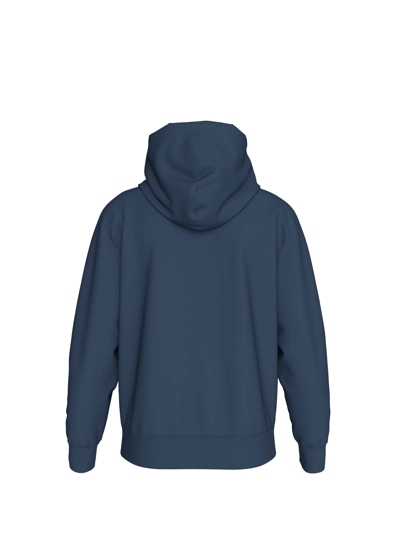 Zip-up hoodie sweatshirt with long sleeves in a cotton blend | Blue CALVIN KLEIN Men