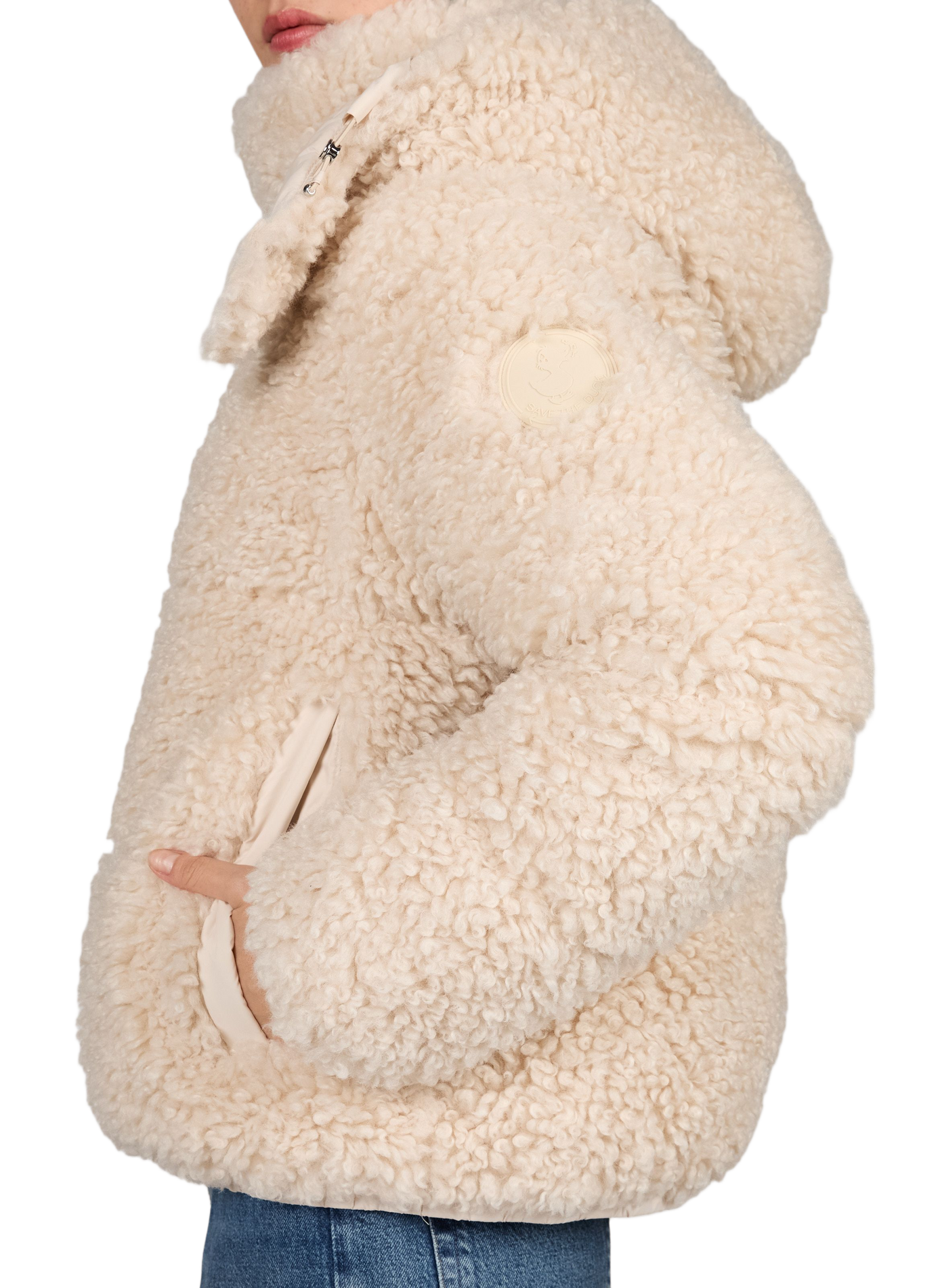 Sherpa-Steppjacke mit Stehkragen SAVE THE DUCK Beige