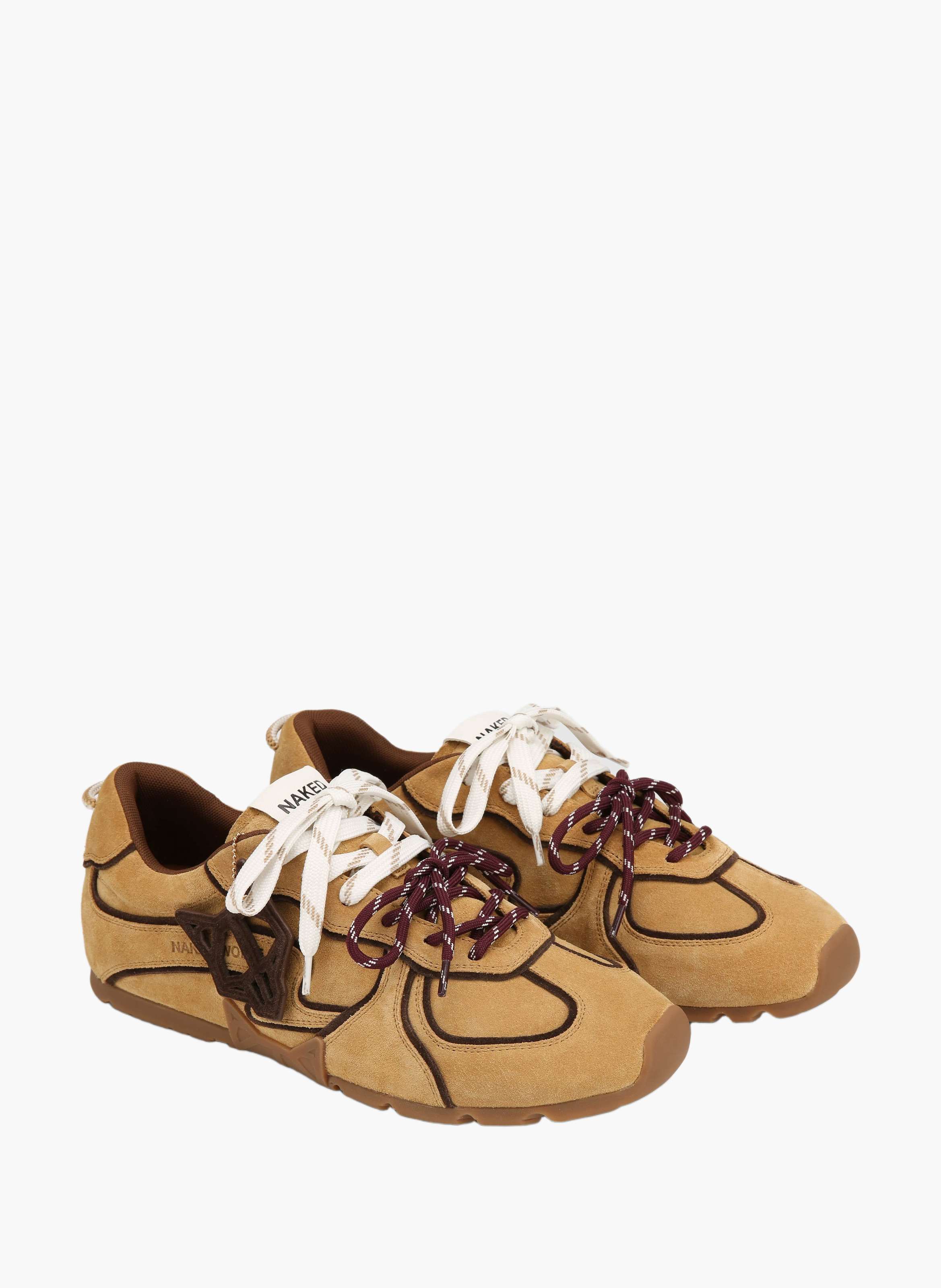 Baskets ace m en daim NAKED WOLFE Marron