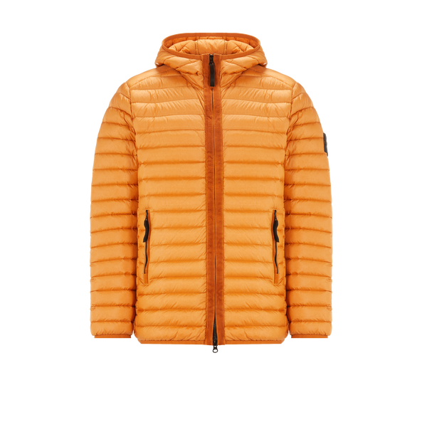 Stone Island Slim Puffer Jacket In Orange