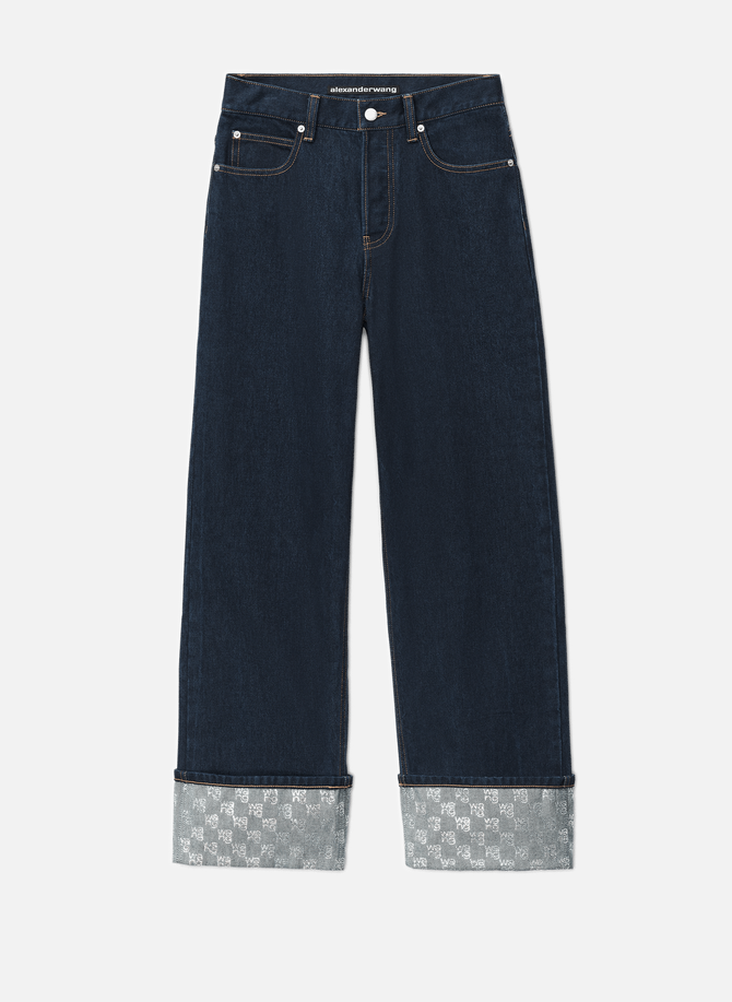 ALEXANDER WANG wide-leg cotton jeans