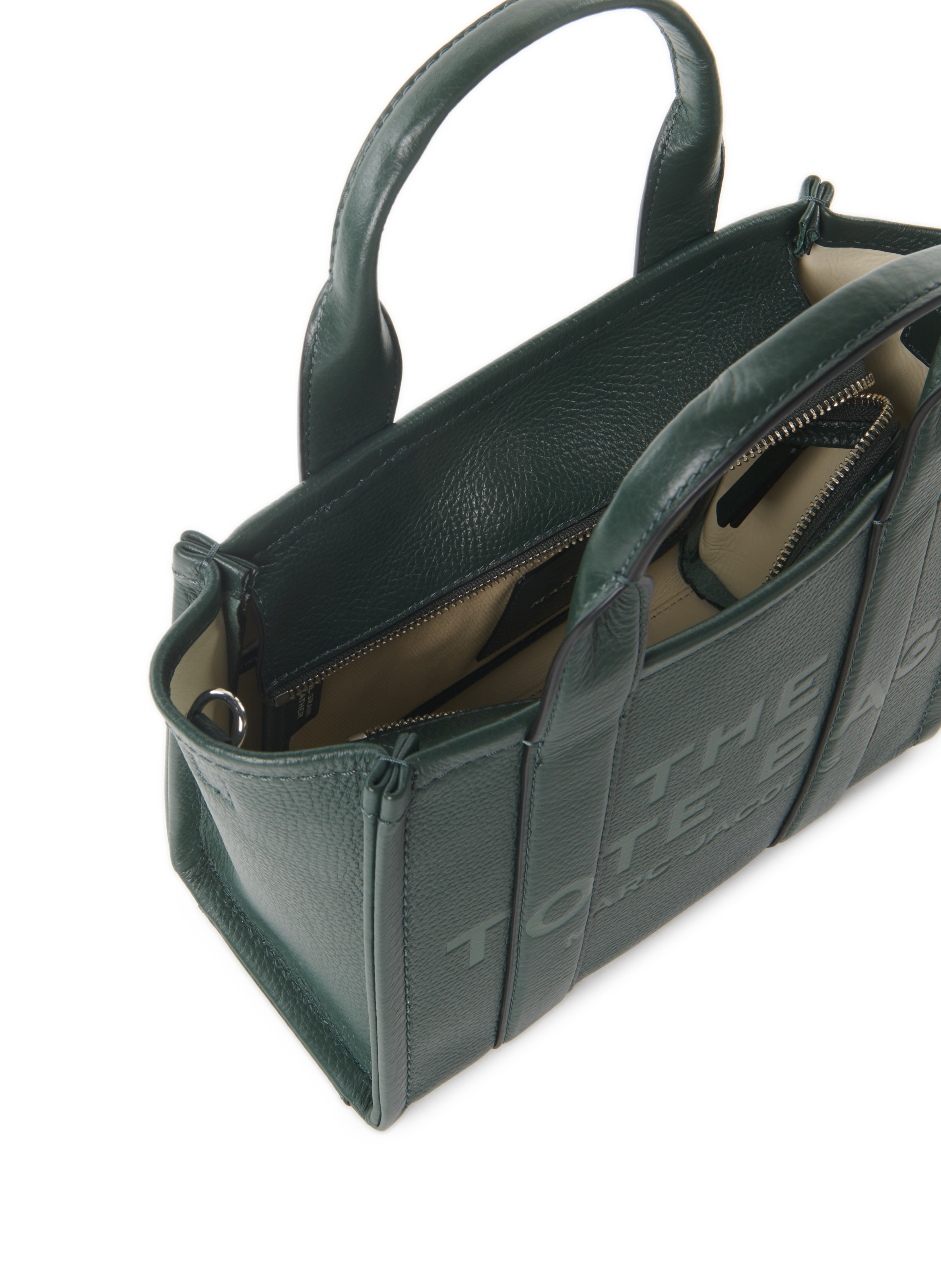 Sac cabas The Leather Small Tote Bag MARC JACOBS Vert