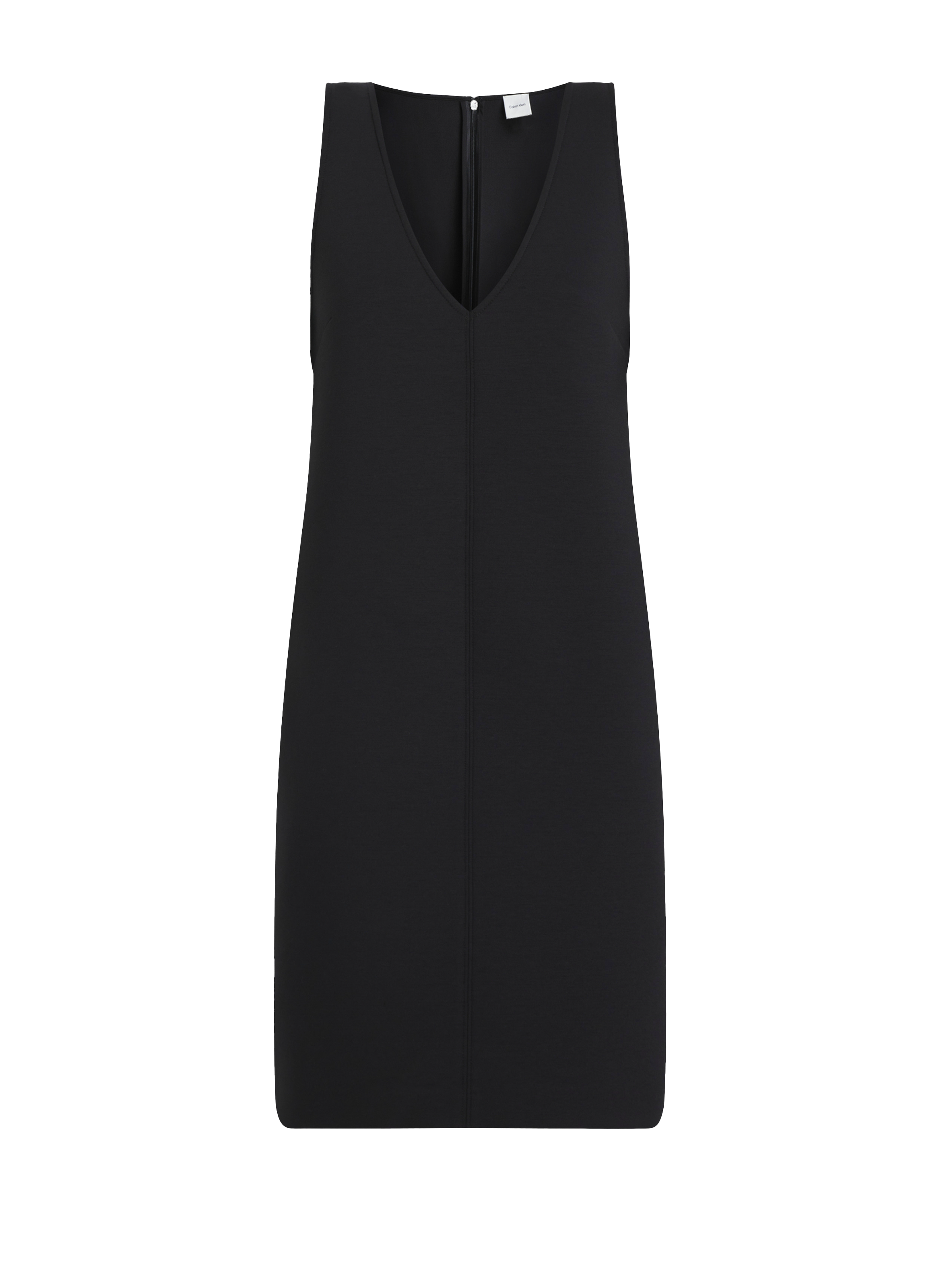 Robe courte col V CALVIN KLEIN Noir