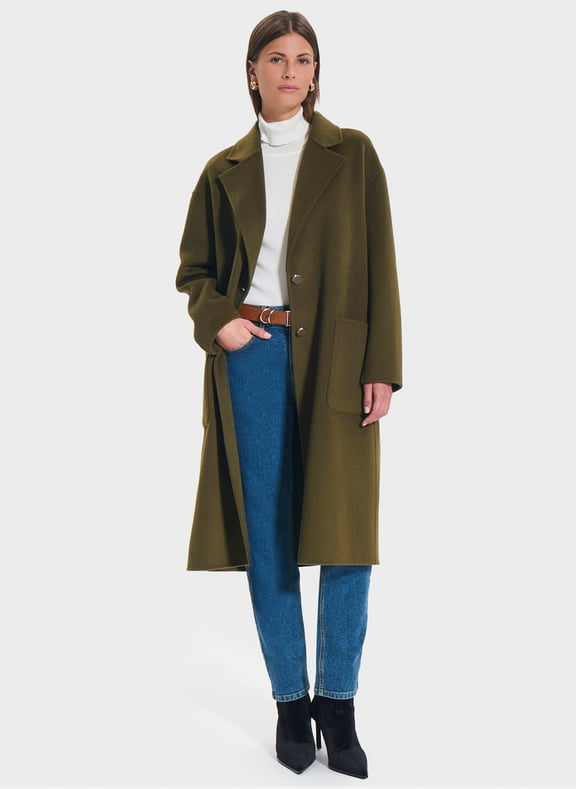 Manteau gris clair - maela Kaki by ZAPA ZAPA Manteau gris clair - maela Kaki