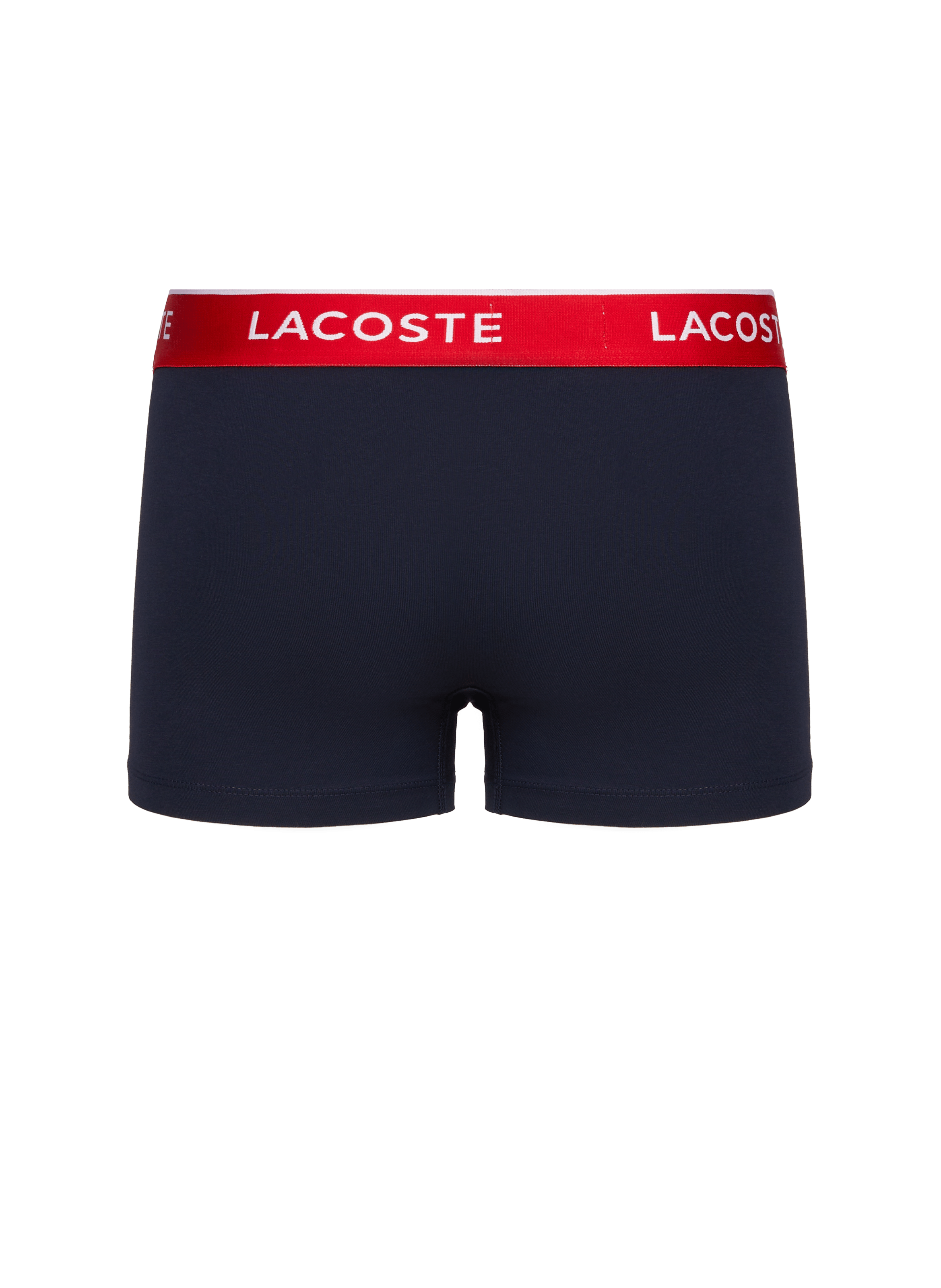 Lot de 3 boxers en coton mélangé LACOSTE Bleu