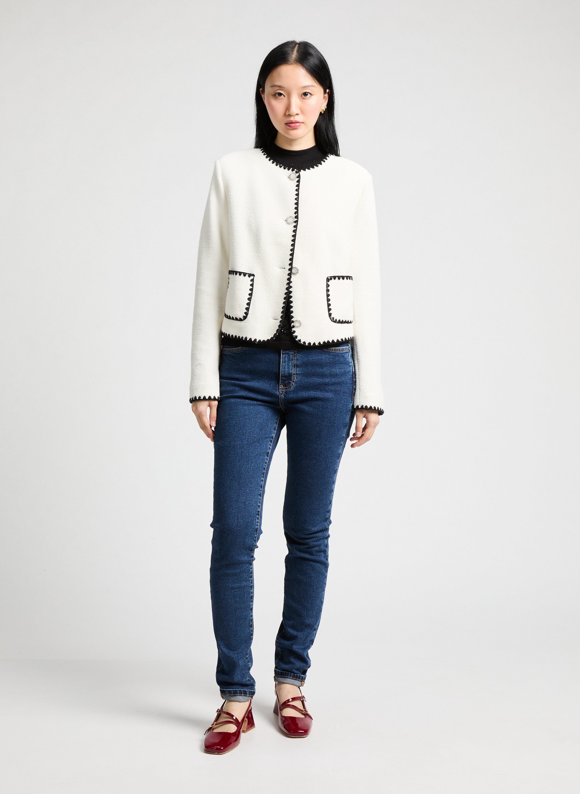 Top à logo GUESS Noir