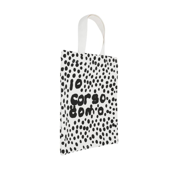 10 Corso Como Sac En Toile Imprimé In White